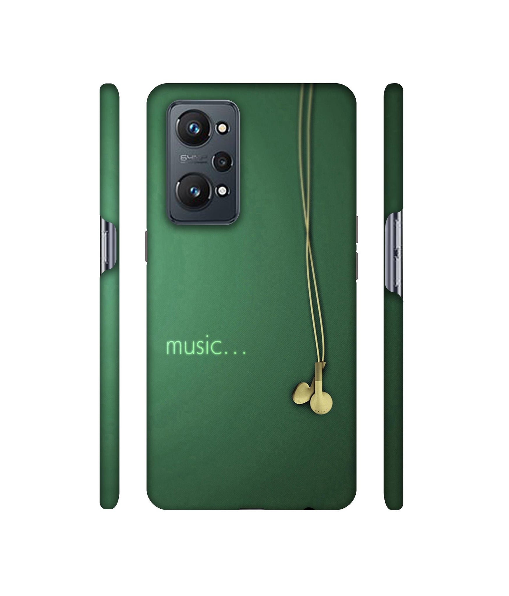 Headphone Music Designer Hard Back Cover for Realme GT Neo2