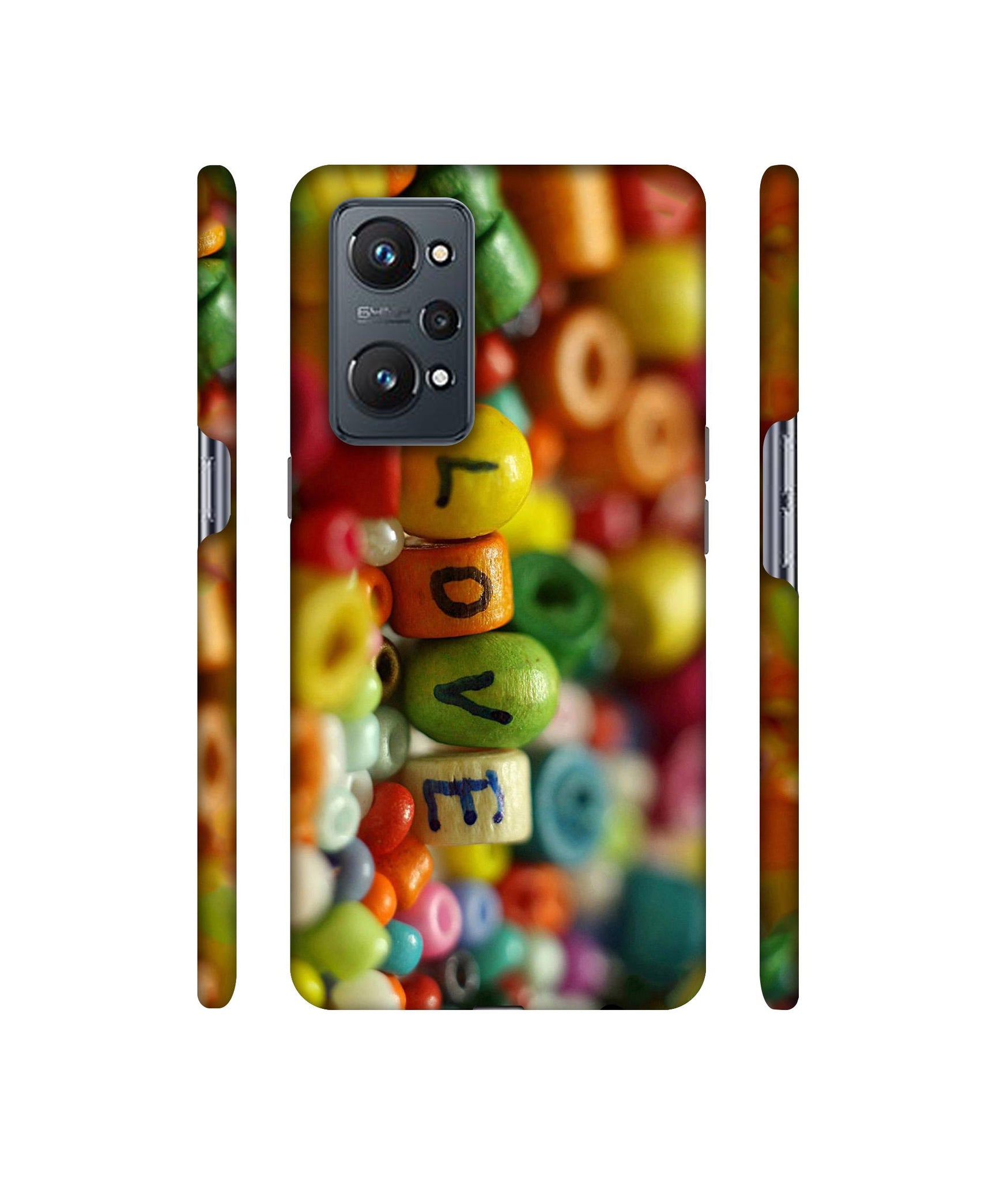 Colorful Love Designer Hard Back Cover for Realme GT Neo2