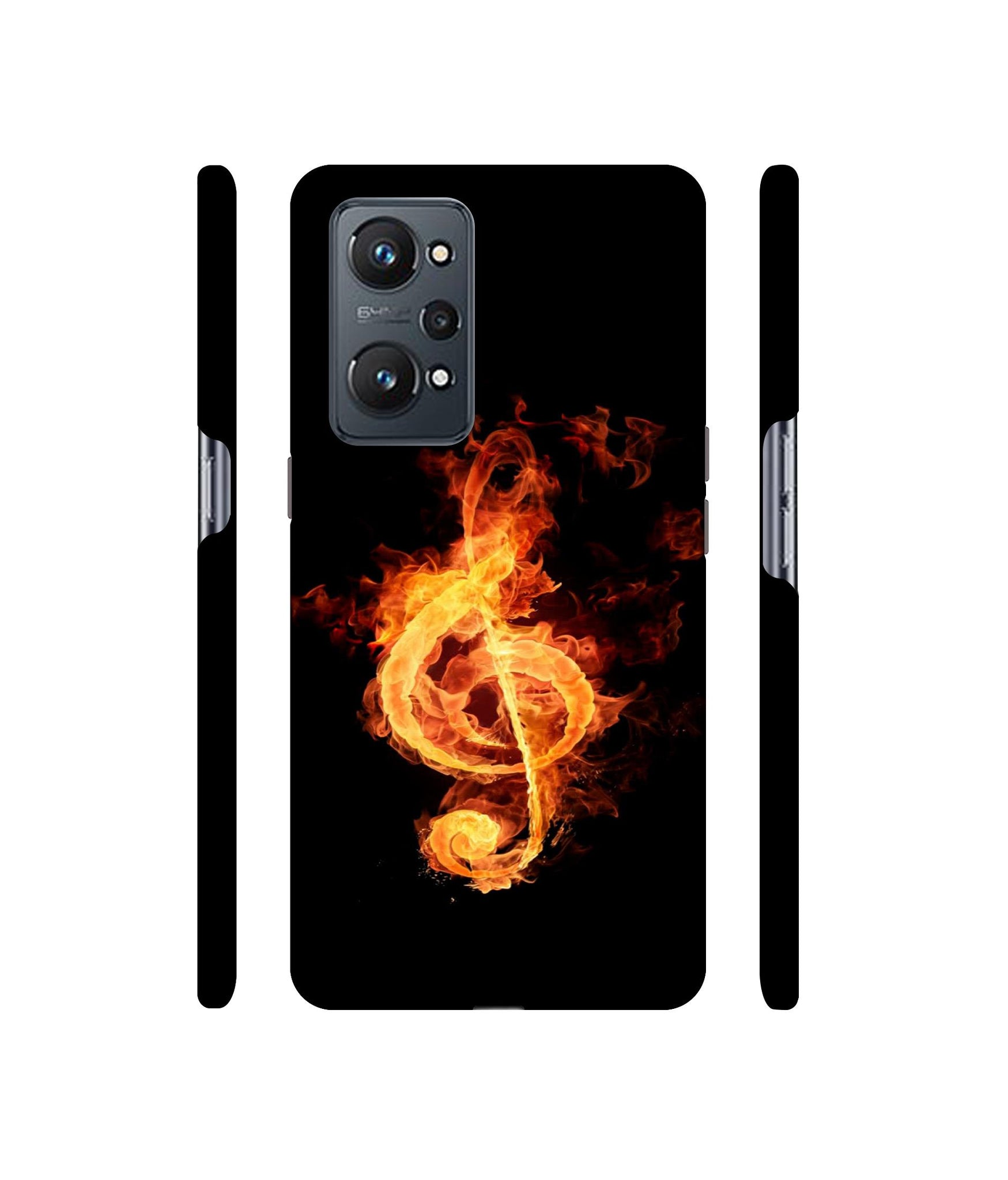 Fire Note Designer Hard Back Cover for Realme GT Neo2