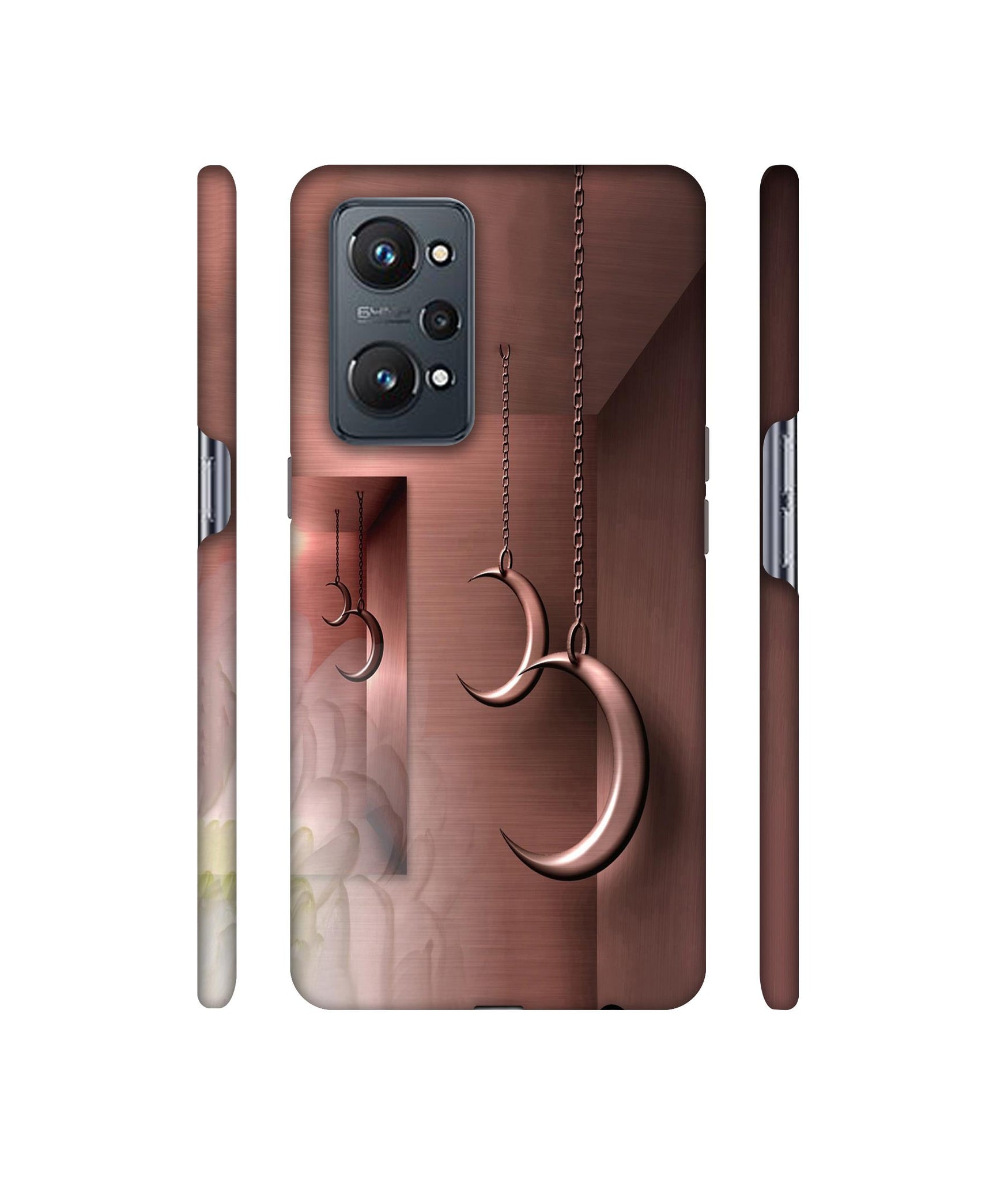 Flower Metal Designer Hard Back Cover for Realme GT Neo2