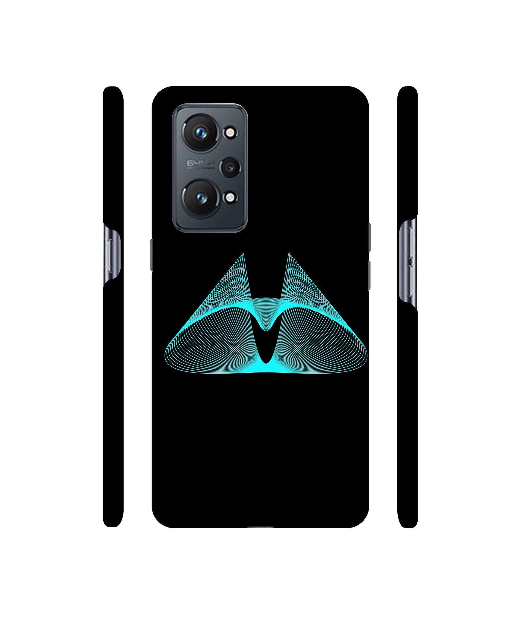 Mesh Shape Glitter Designer Hard Back Cover for Realme GT Neo2