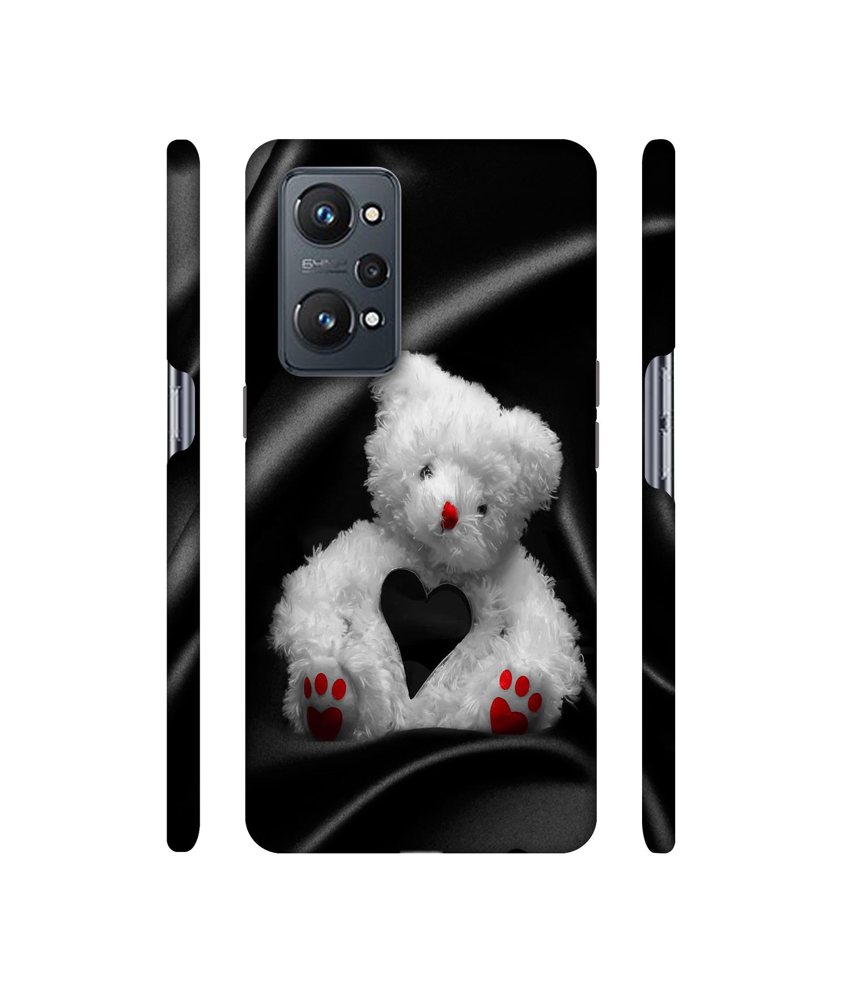 White Teddy Bear Designer Hard Back Cover for Realme GT Neo2