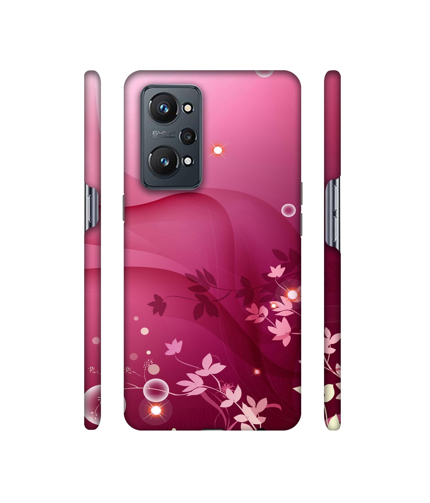 Pink Abstract Designer Hard Back Cover for Realme GT Neo2