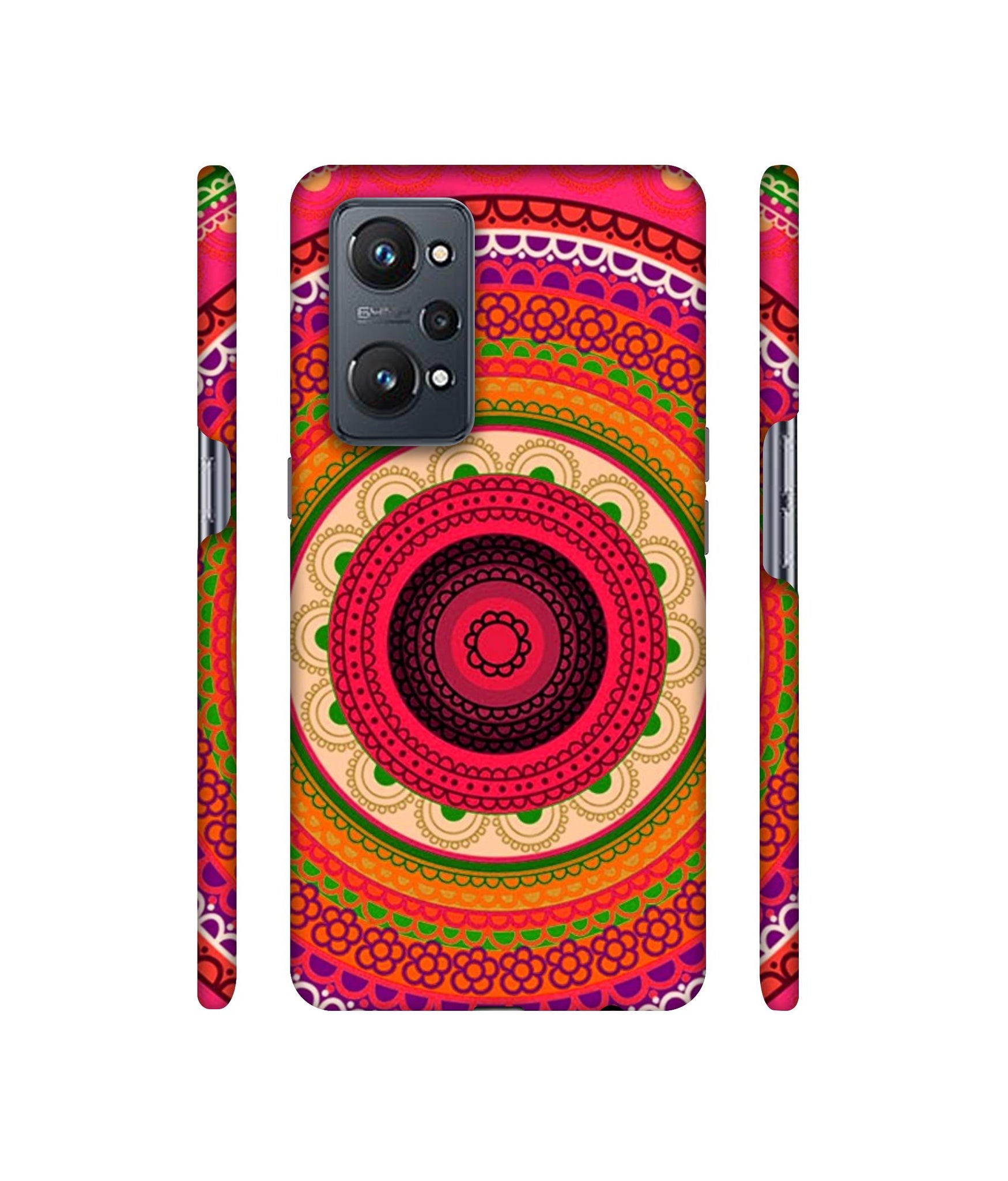 Round Rangoli Designer Hard Back Cover for Realme GT Neo2