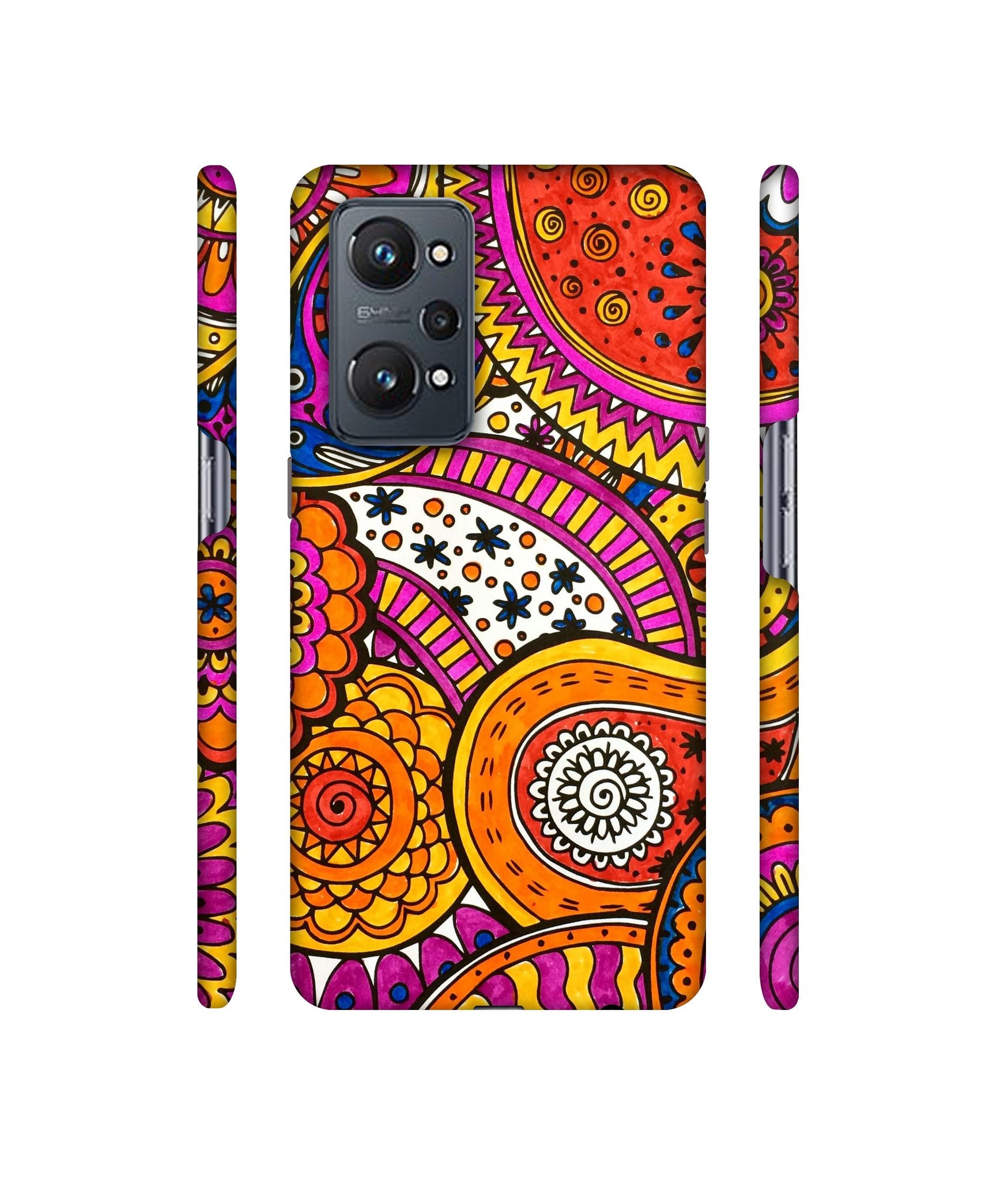 Rangoli Paisley Art Designer Hard Back Cover for Realme GT Neo2