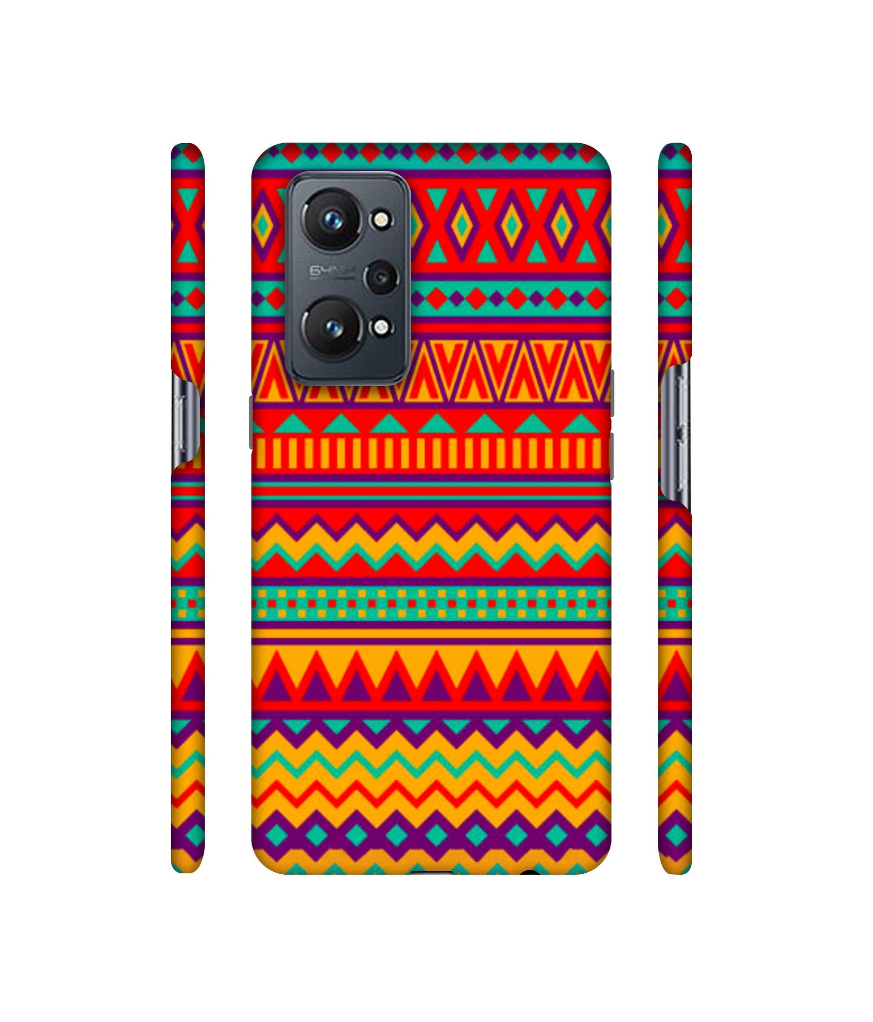 Multicolor Rangoli Art Designer Hard Back Cover for Realme GT Neo2