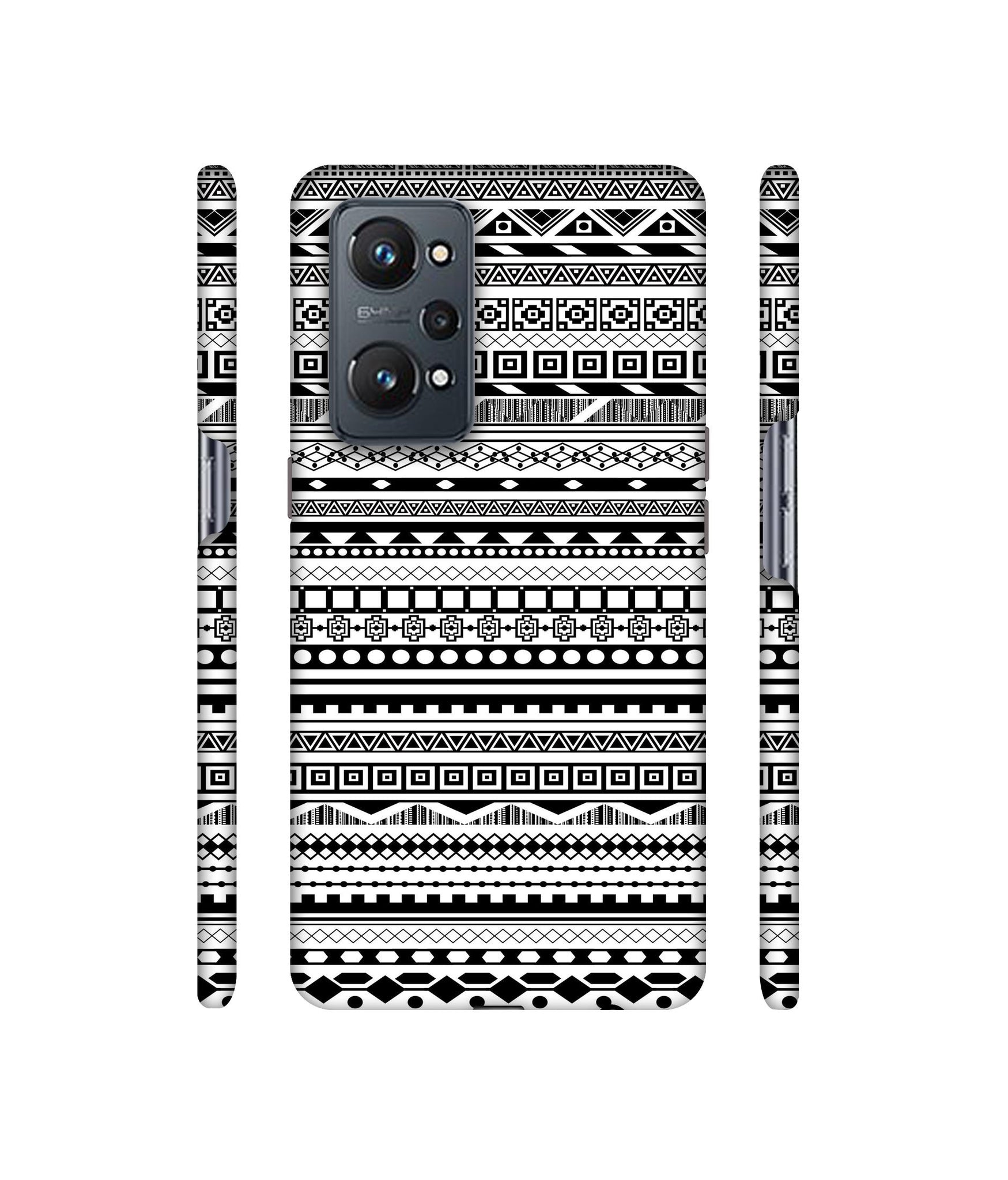 Black & White Patterns Designer Hard Back Cover for Realme GT Neo2