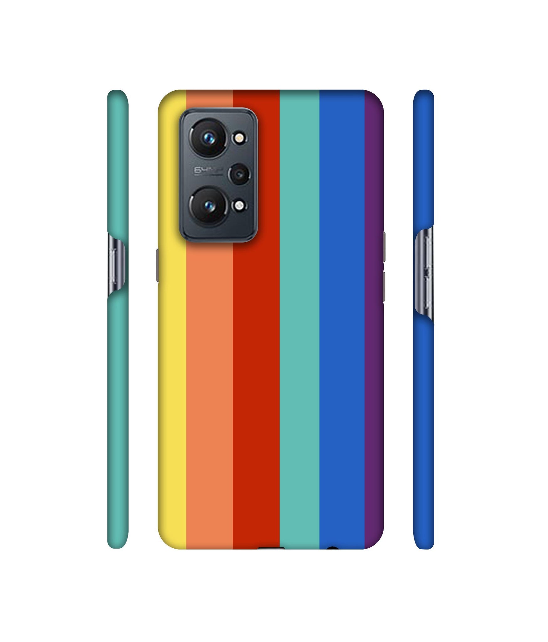 Rainbow Colors Designer Hard Back Cover for Realme GT Neo2