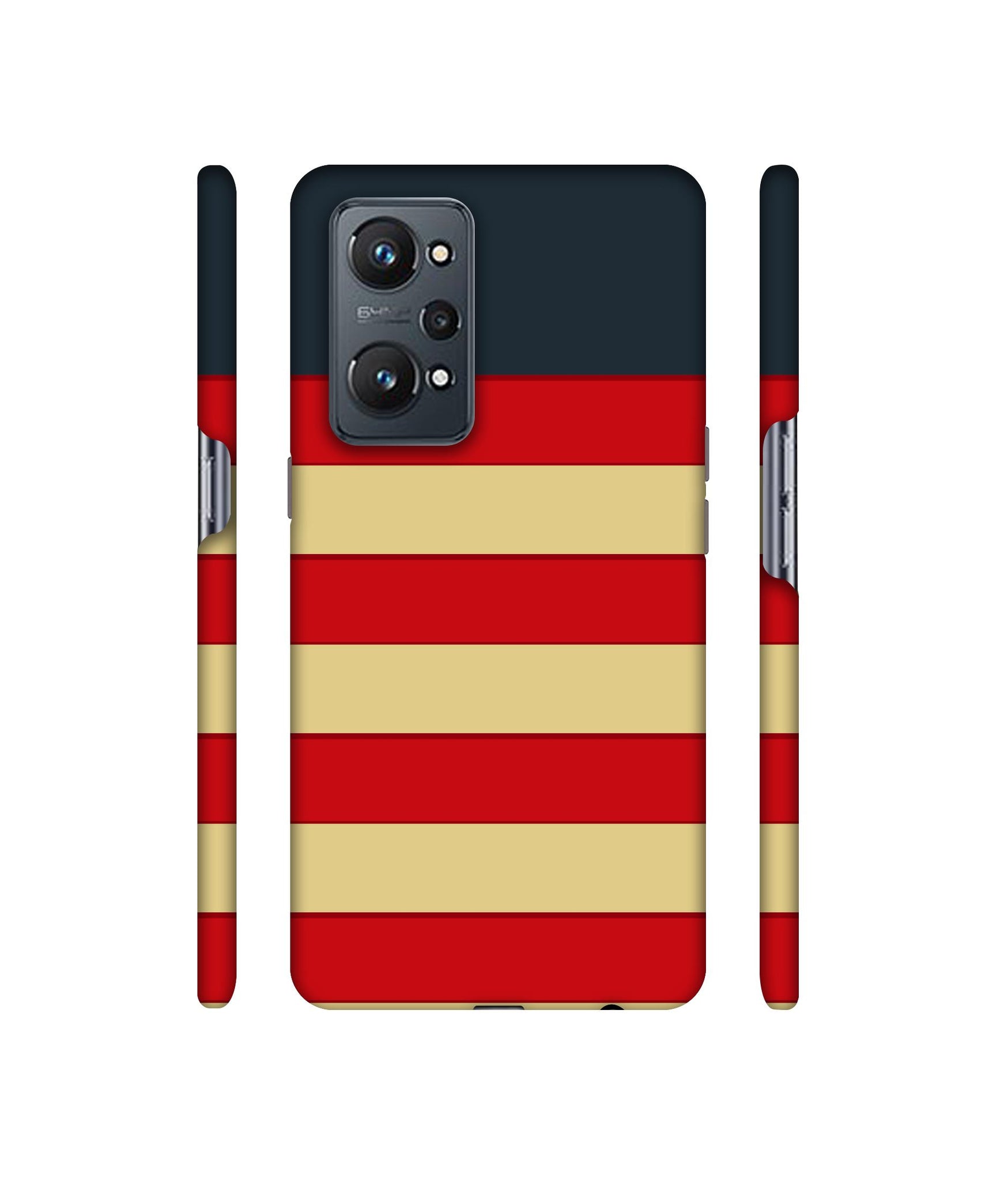 Multicolor Lines Designer Hard Back Cover for Realme GT Neo2