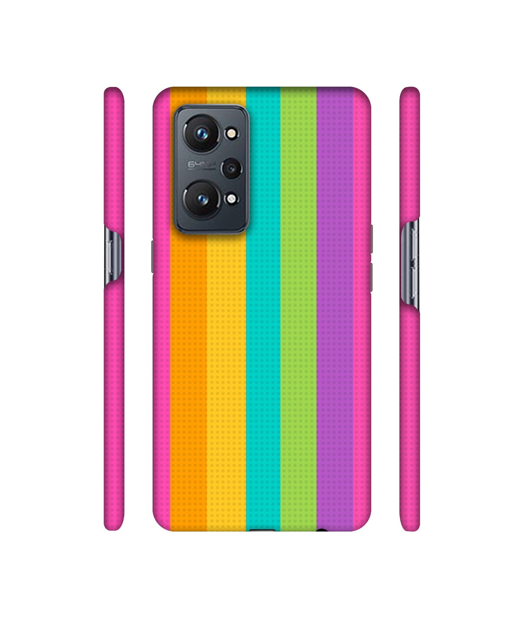 Random Colour Line Designer Hard Back Cover for Realme GT Neo2