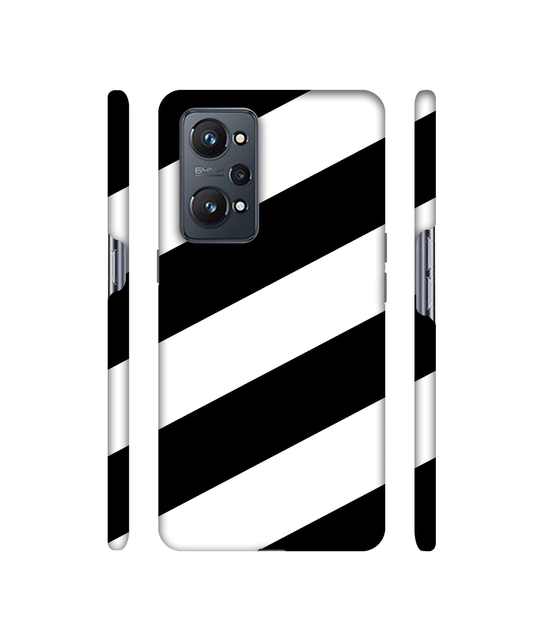 Black & White Line Designer Hard Back Cover for Realme GT Neo2