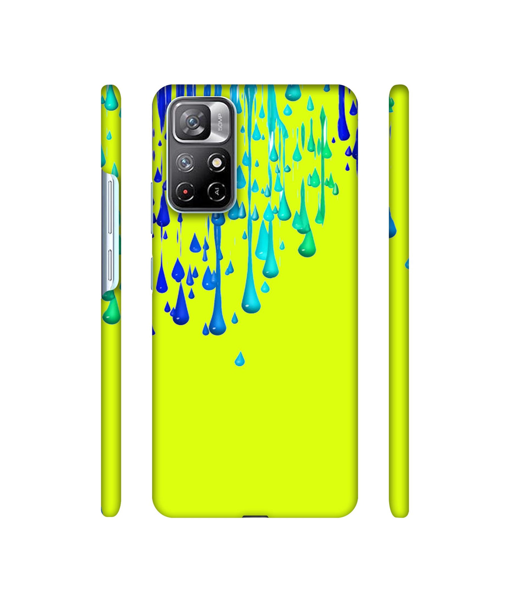 Neon Paint Designer Hard Back Cover for Mi Redmi Note 11T 5G / Poco M4 Pro 5G