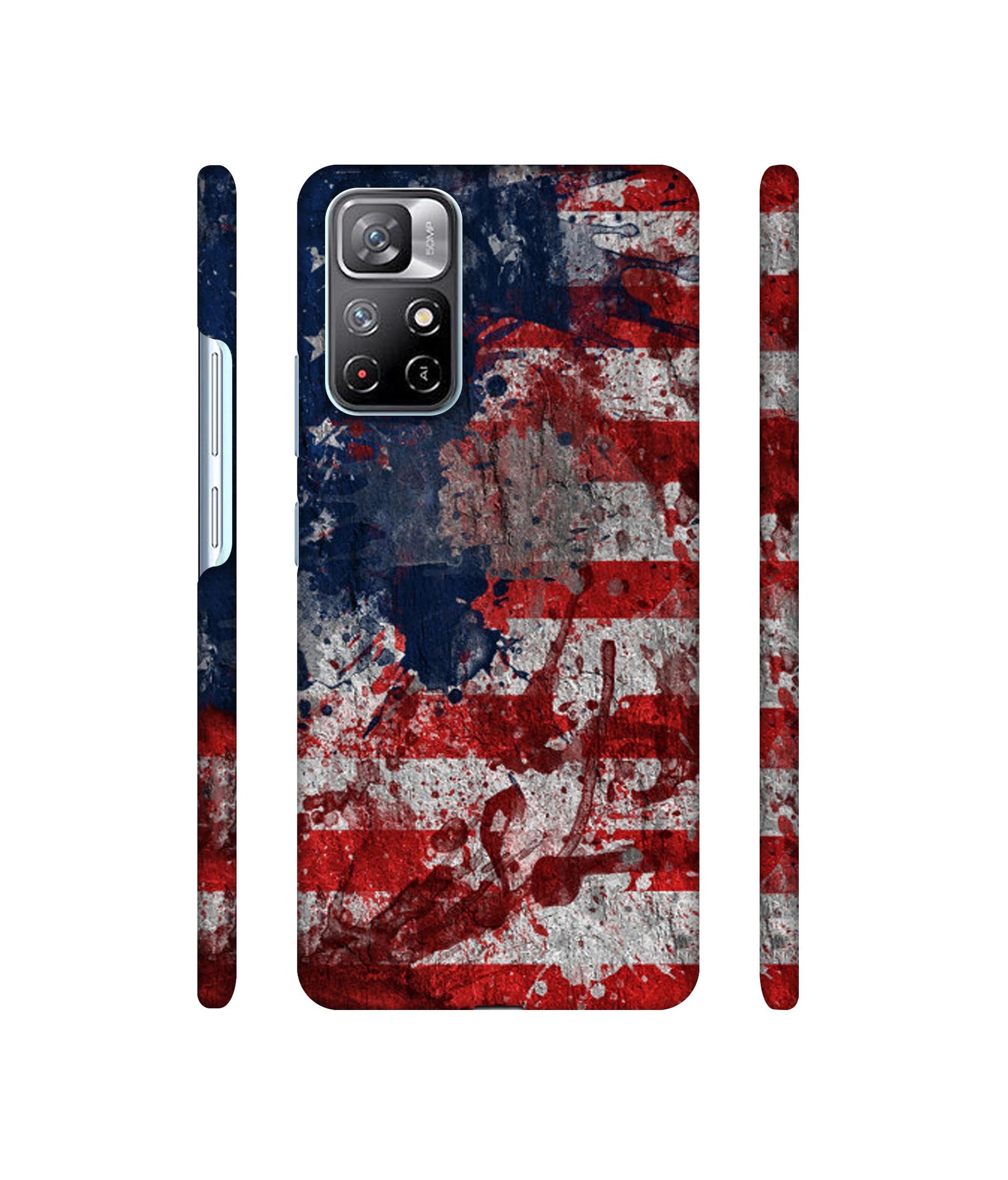 Painting American Designer Hard Back Cover for Mi Redmi Note 11T 5G / Poco M4 Pro 5G