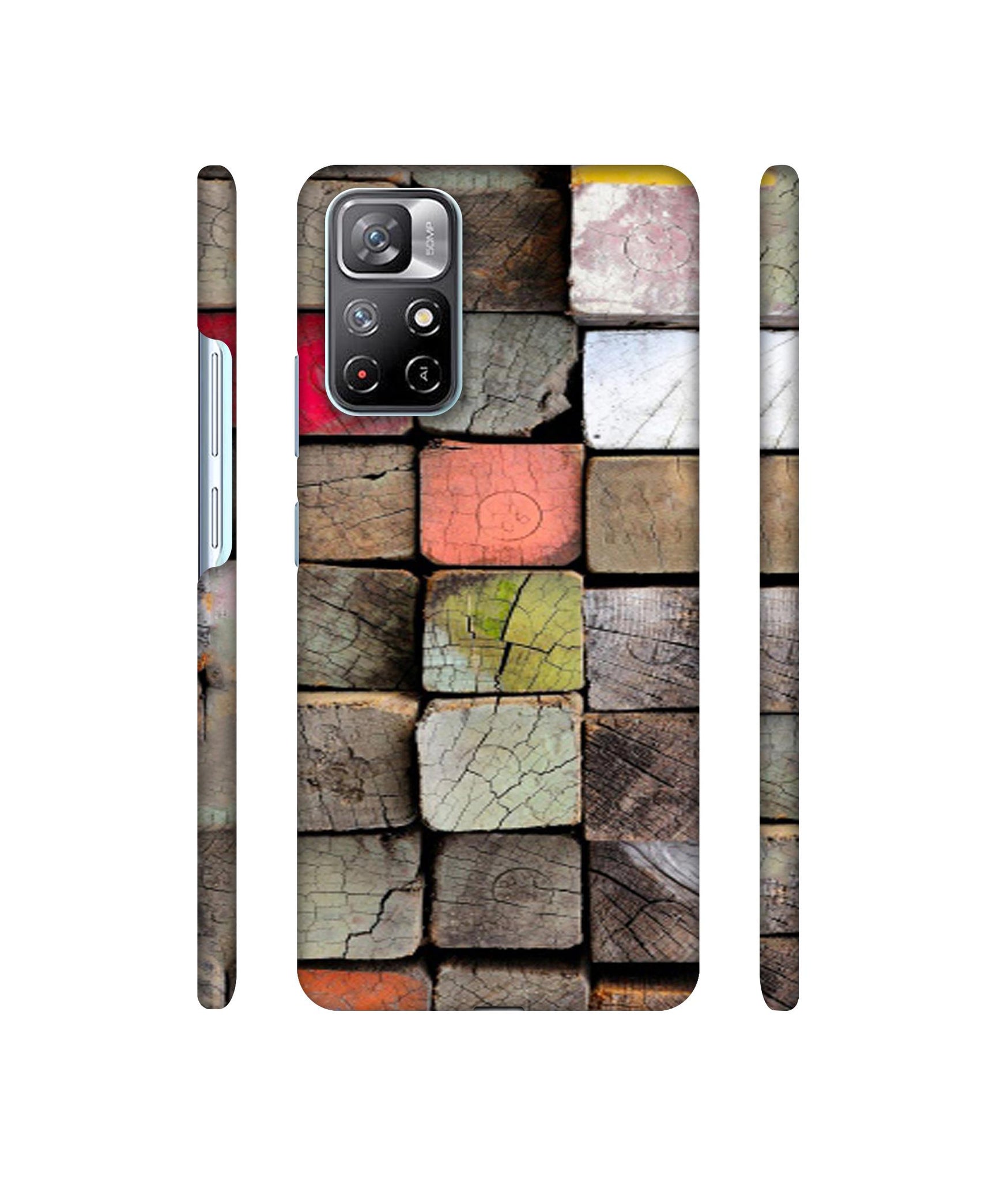 Wood Lumber Paint Designer Hard Back Cover for Mi Redmi Note 11T 5G / Poco M4 Pro 5G
