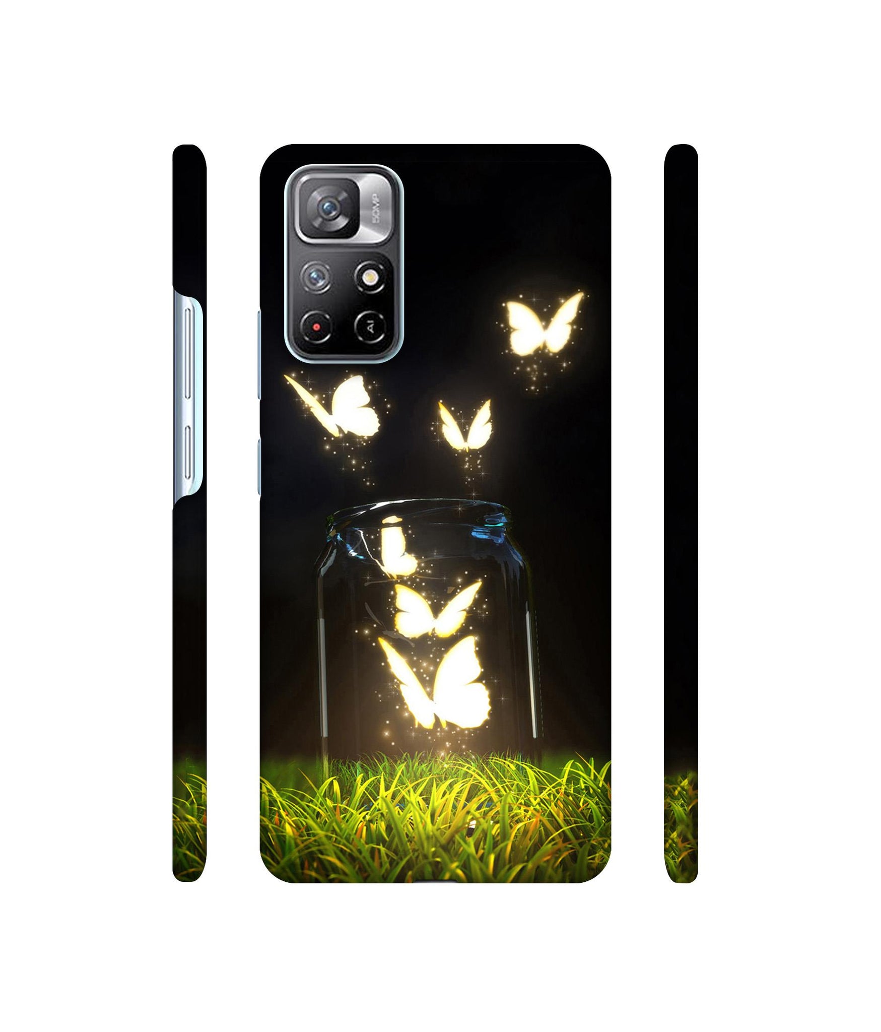 Butterfly Designer Hard Back Cover for Mi Redmi Note 11T 5G / Poco M4 Pro 5G