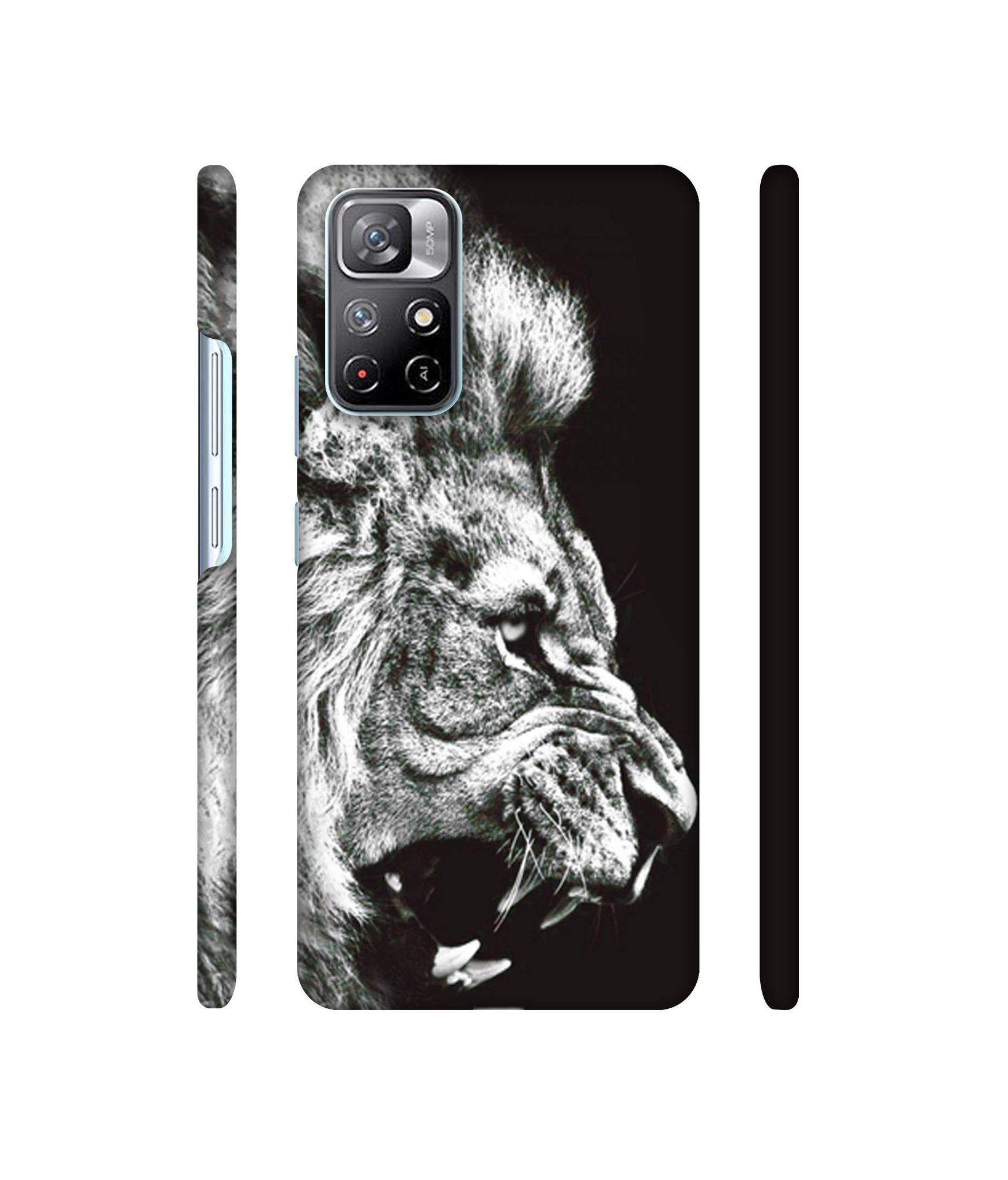 Angry Lion Designer Hard Back Cover for Mi Redmi Note 11T 5G / Poco M4 Pro 5G