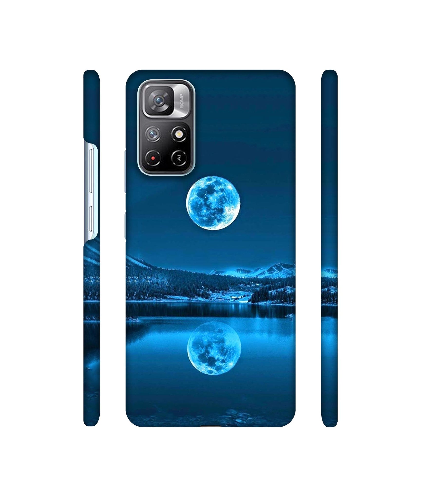 Awesome Moon Designer Hard Back Cover for Mi Redmi Note 11T 5G / Poco M4 Pro 5G