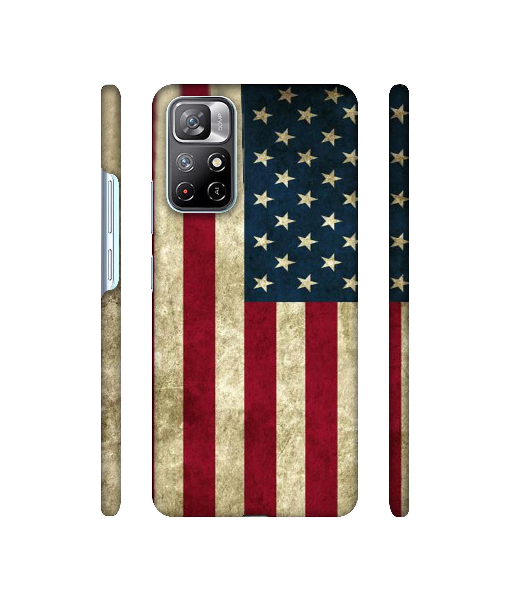 Vingate USA Flag Designer Hard Back Cover for Mi Redmi Note 11T 5G / Poco M4 Pro 5G