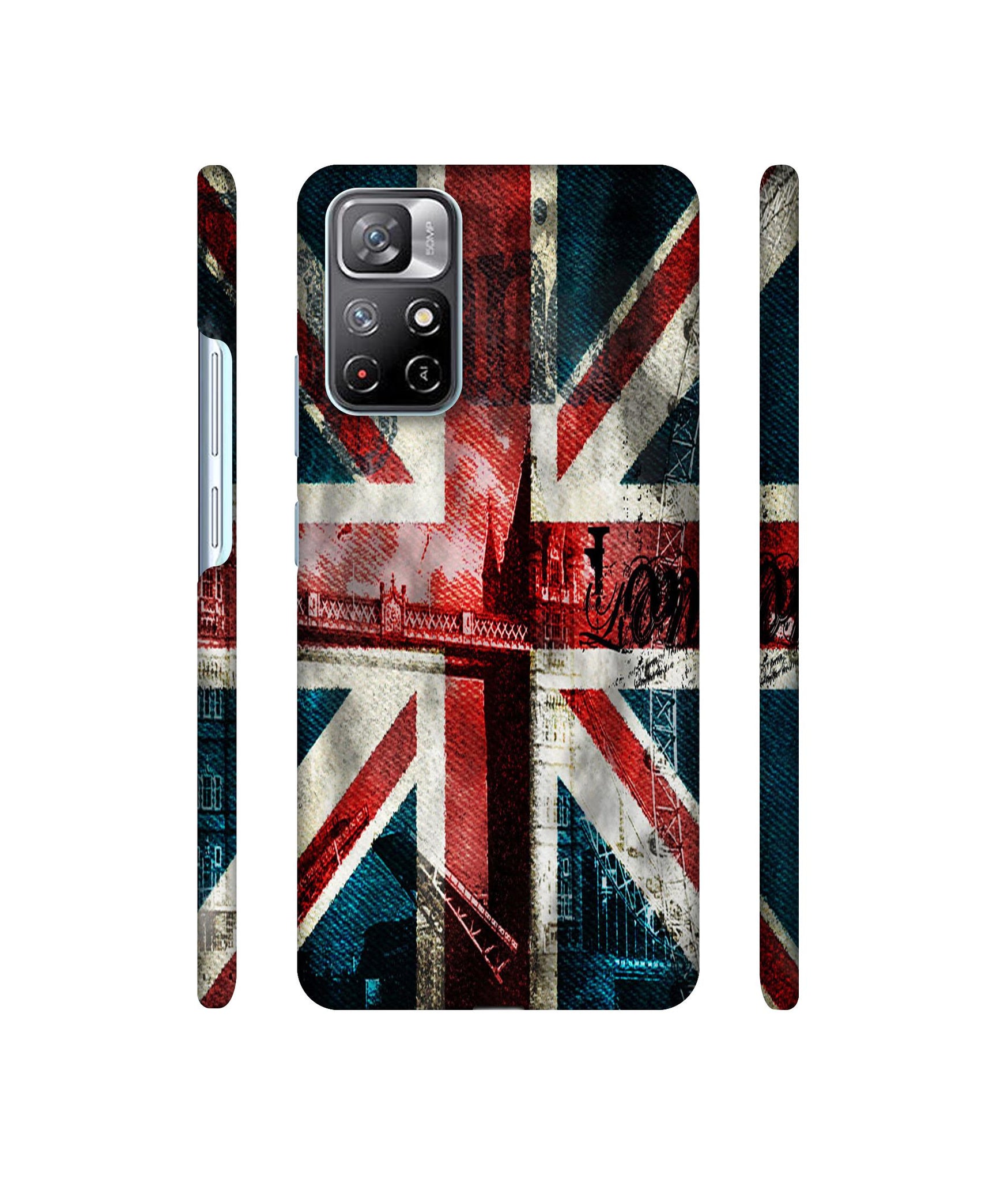 London Flag wallpaper Designer Hard Back Cover for Mi Redmi Note 11T 5G / Poco M4 Pro 5G