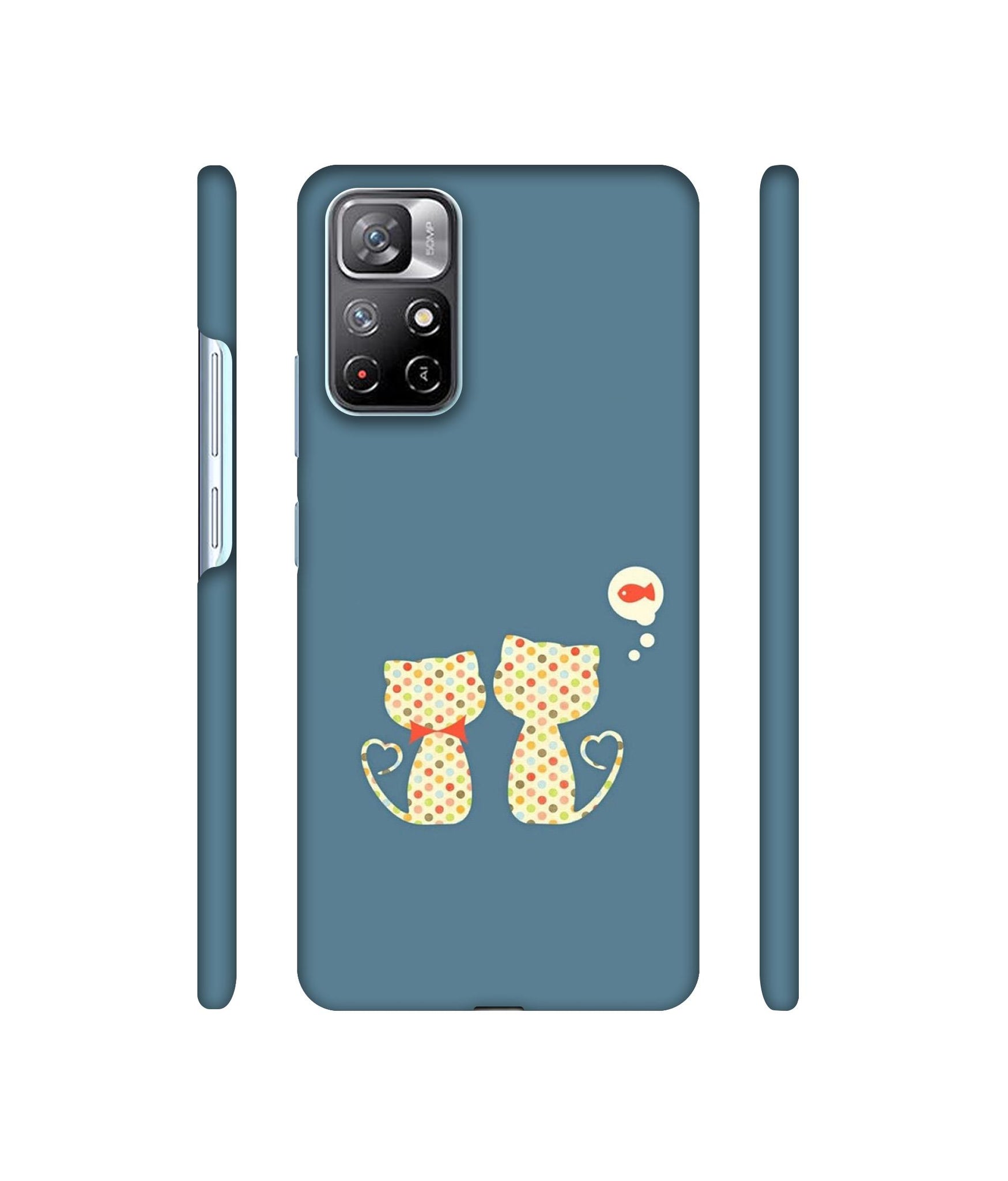 Fish On Mind Print Designer Hard Back Cover for Mi Redmi Note 11T 5G / Poco M4 Pro 5G