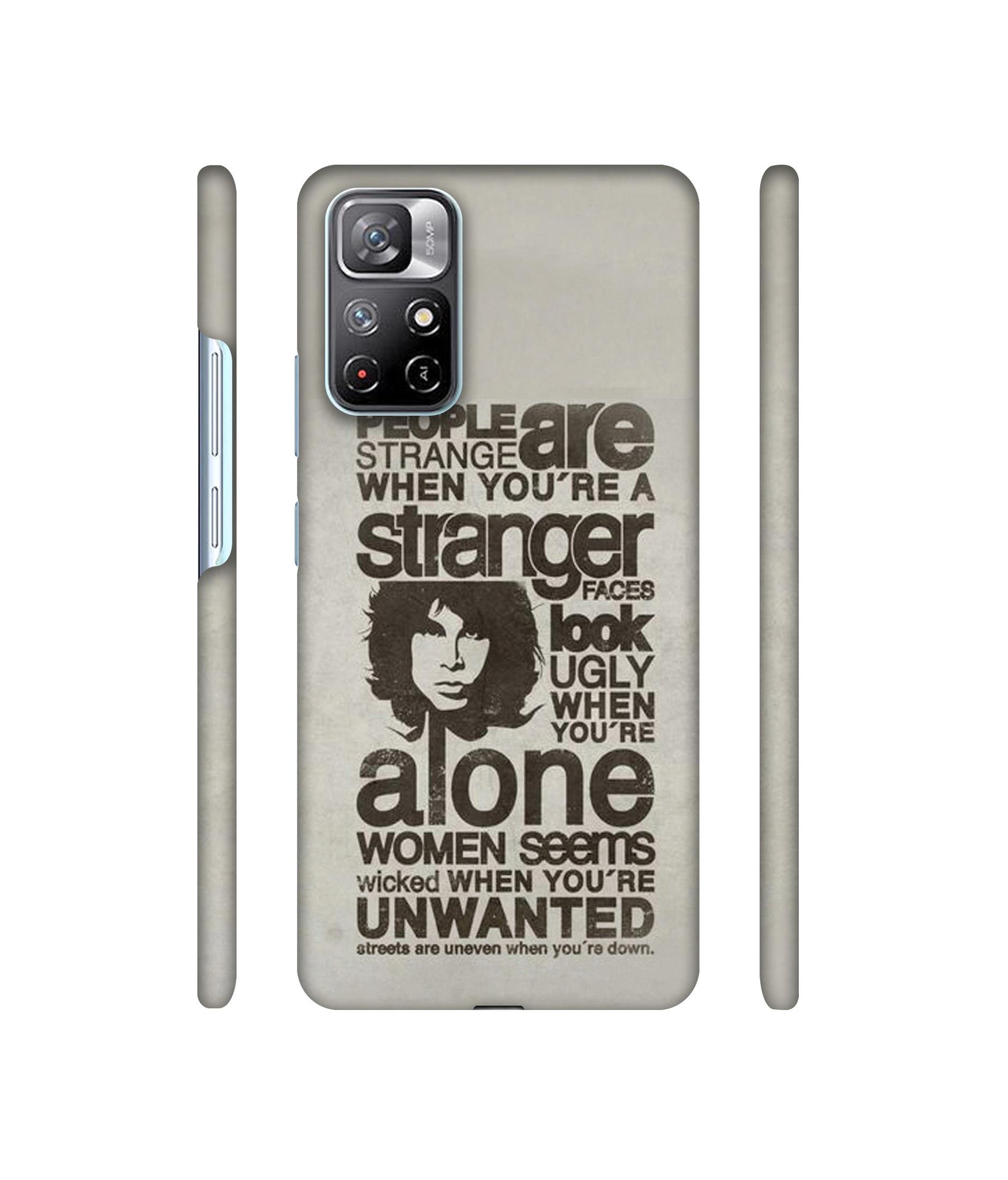 Quotes Pattern Designer Hard Back Cover for Mi Redmi Note 11T 5G / Poco M4 Pro 5G