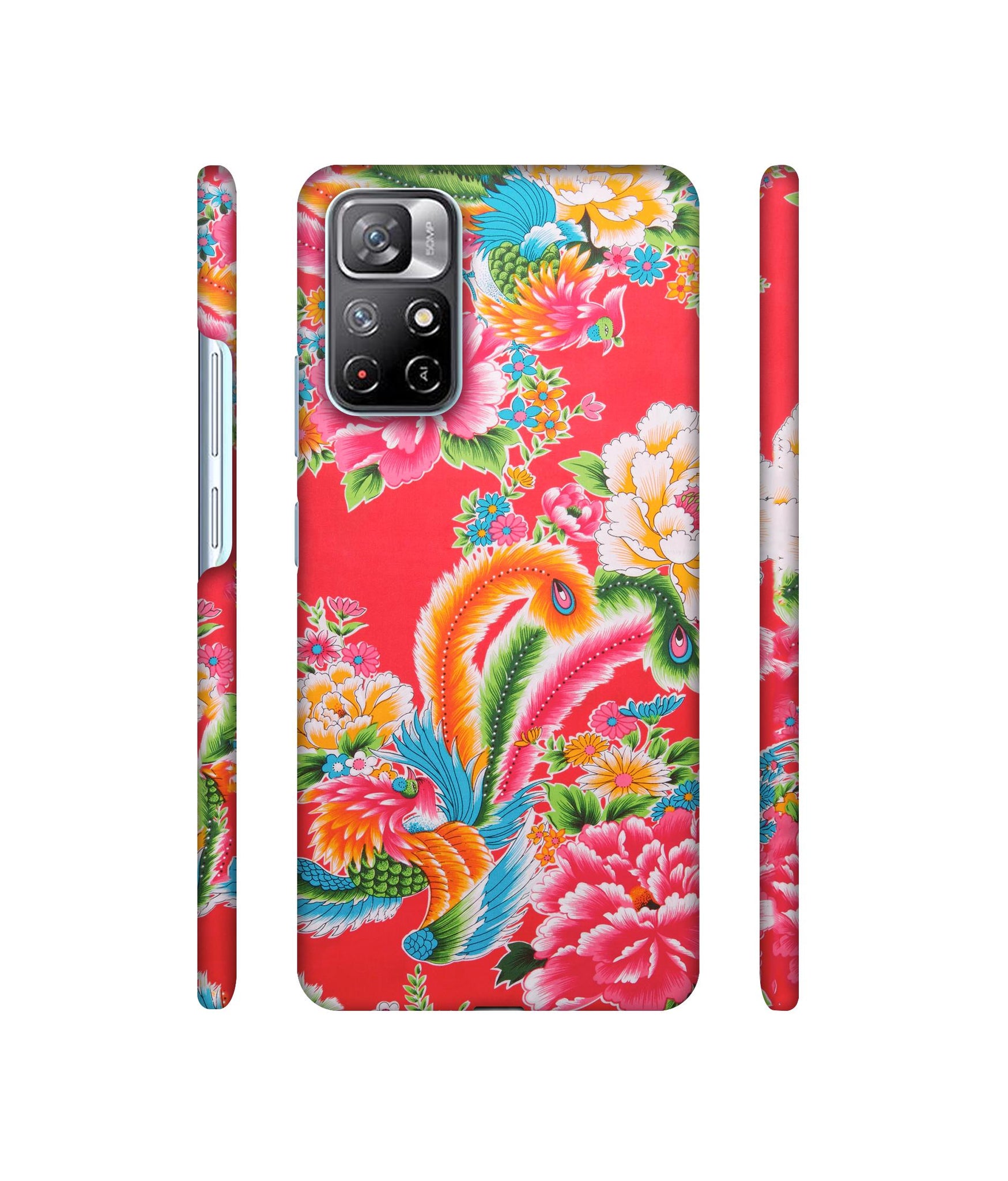 Cute Floral Pattern Print Designer Hard Back Cover for Mi Redmi Note 11T 5G / Poco M4 Pro 5G
