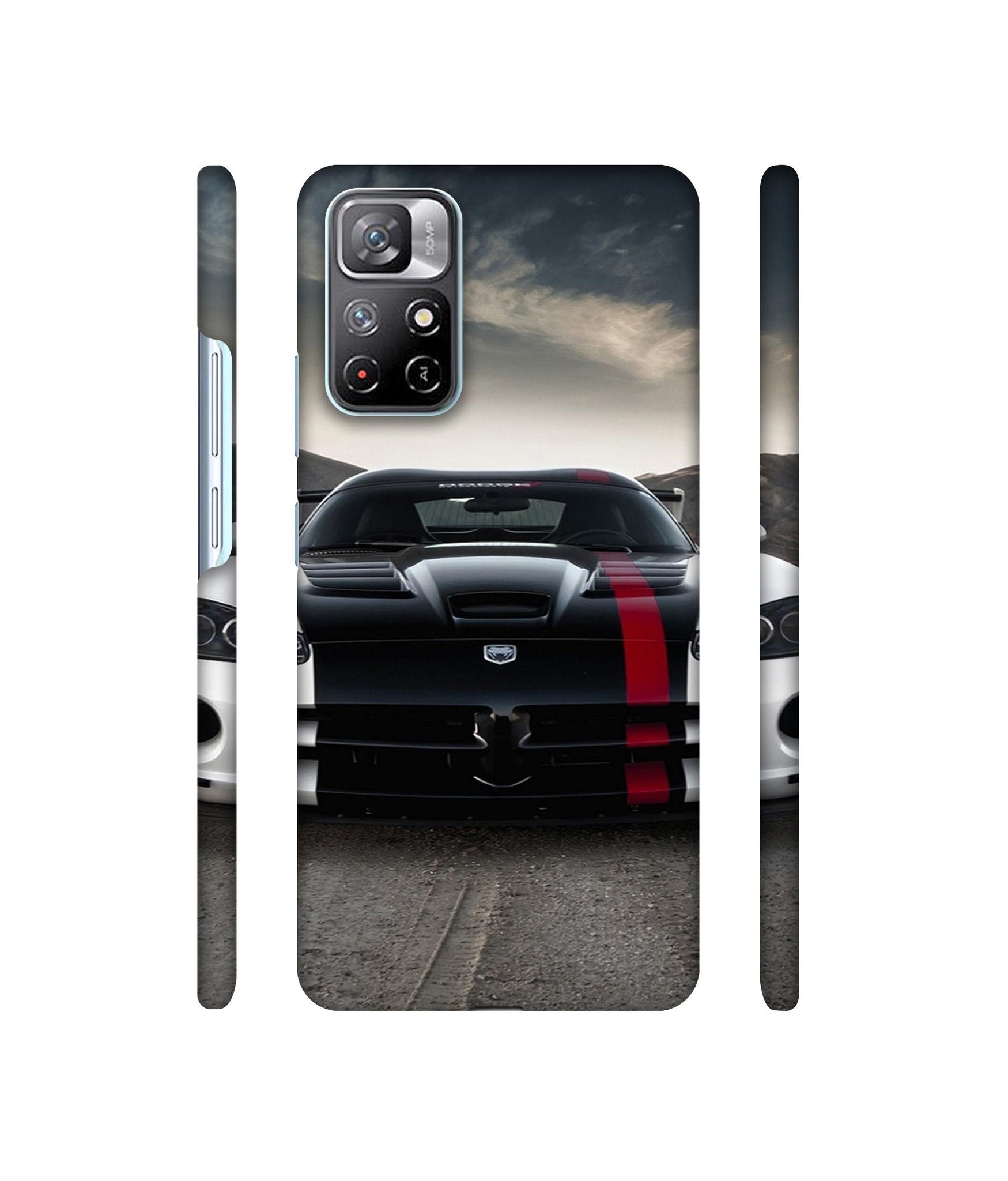 Sports Car Pattern Designer Hard Back Cover for Mi Redmi Note 11T 5G / Poco M4 Pro 5G