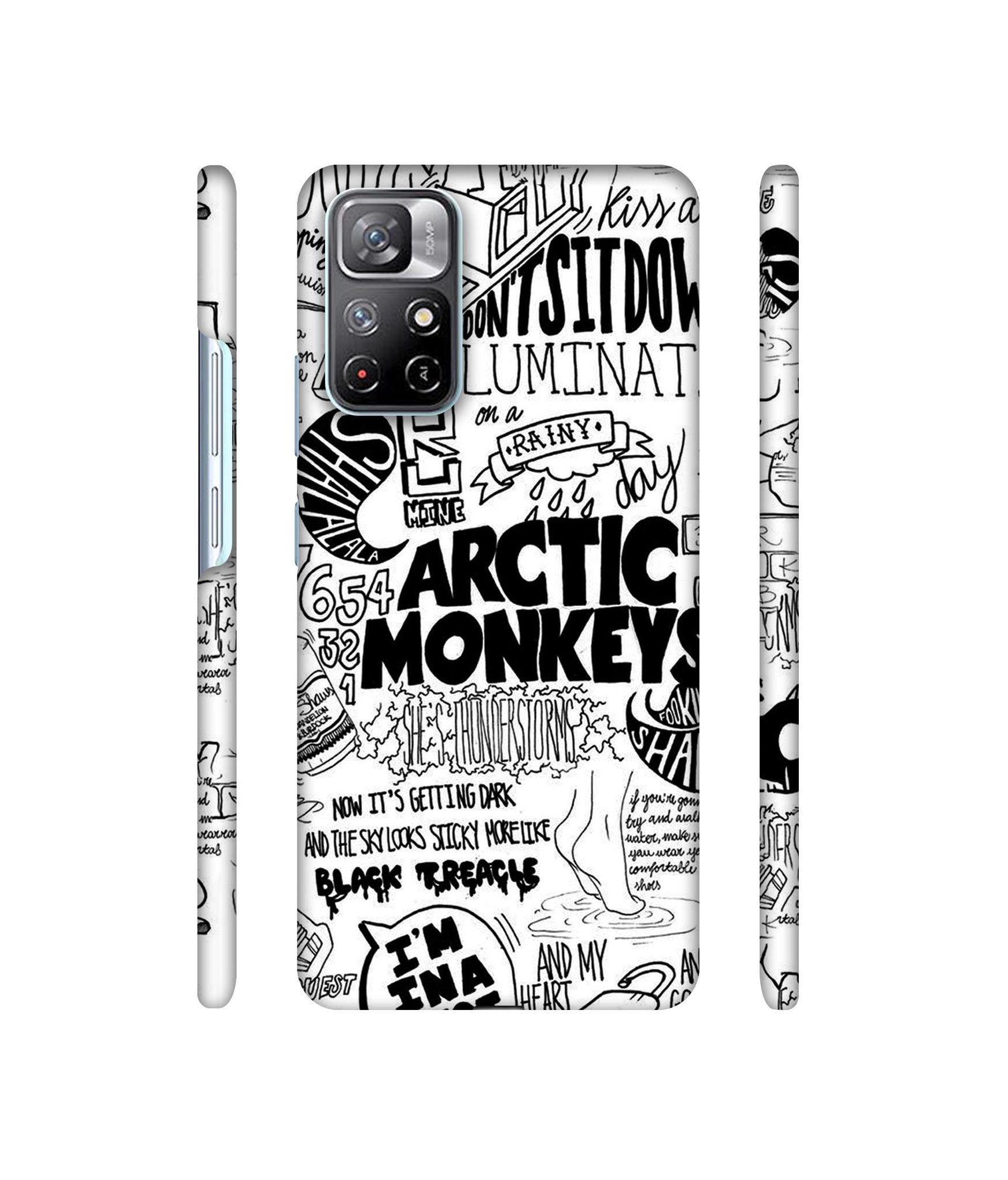 Arctic Monkeys Pattern Designer Hard Back Cover for Mi Redmi Note 11T 5G / Poco M4 Pro 5G