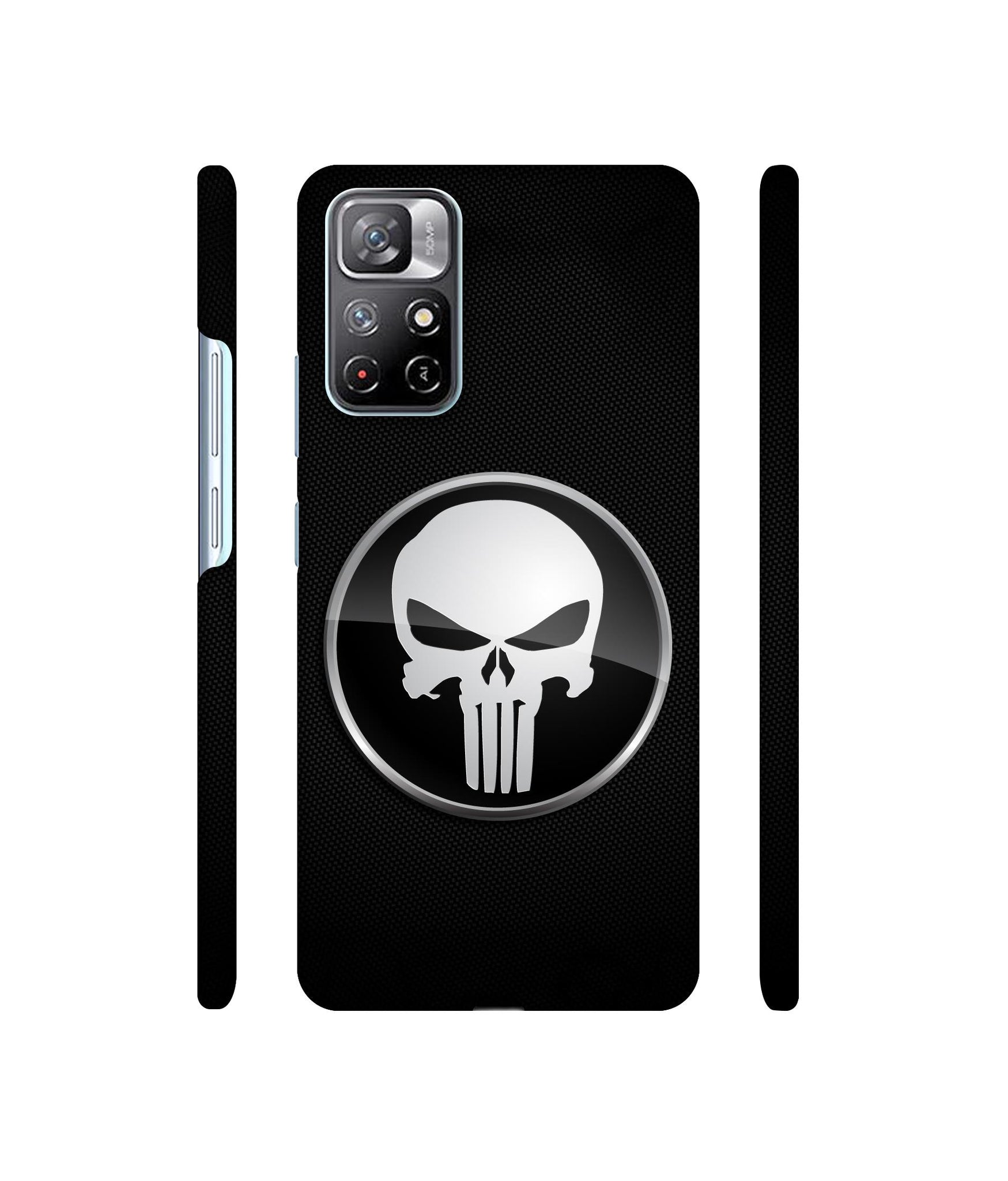Skull Pattern Designer Hard Back Cover for Mi Redmi Note 11T 5G / Poco M4 Pro 5G