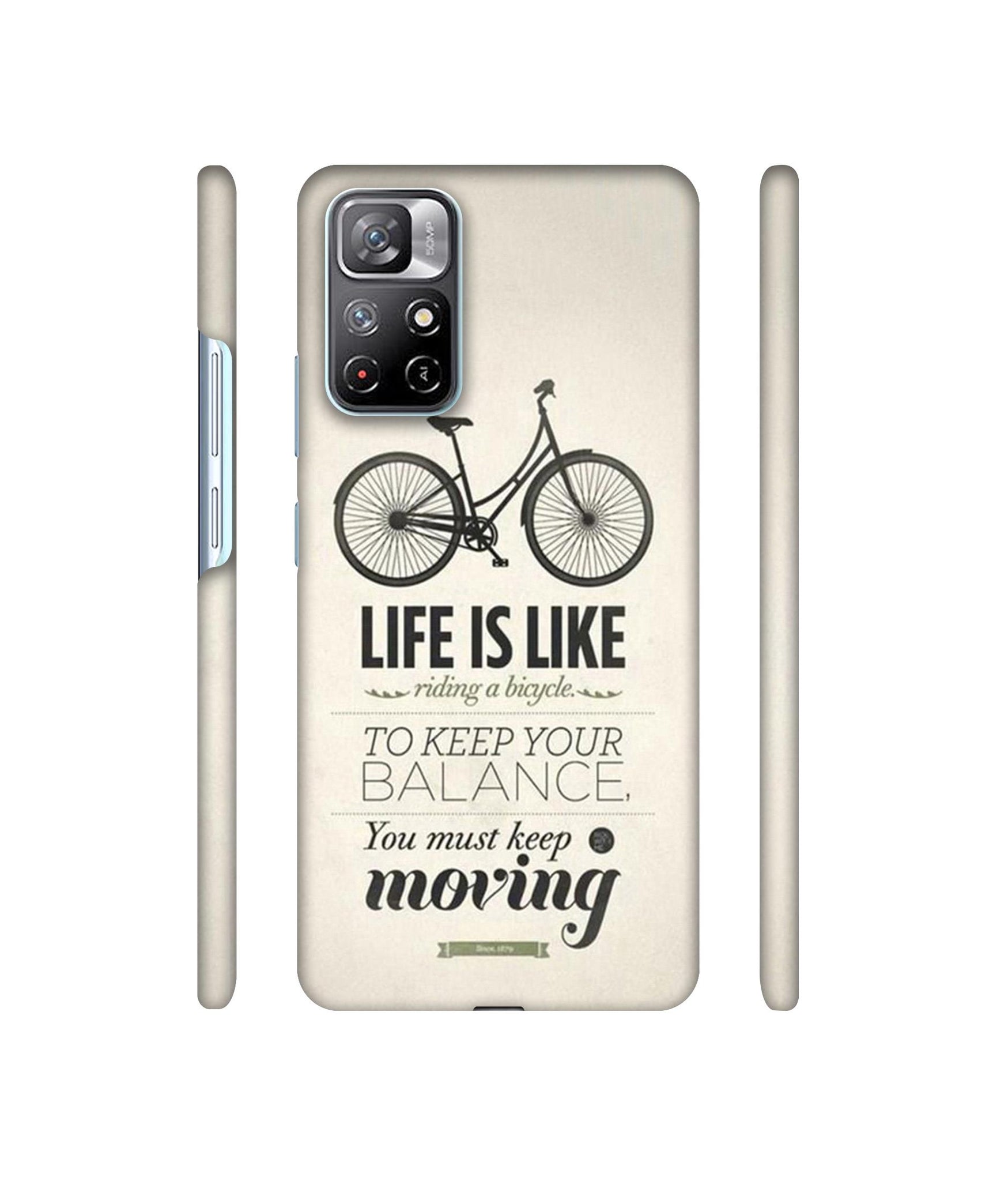 Life is Like Moving Designer Hard Back Cover for Mi Redmi Note 11T 5G / Poco M4 Pro 5G