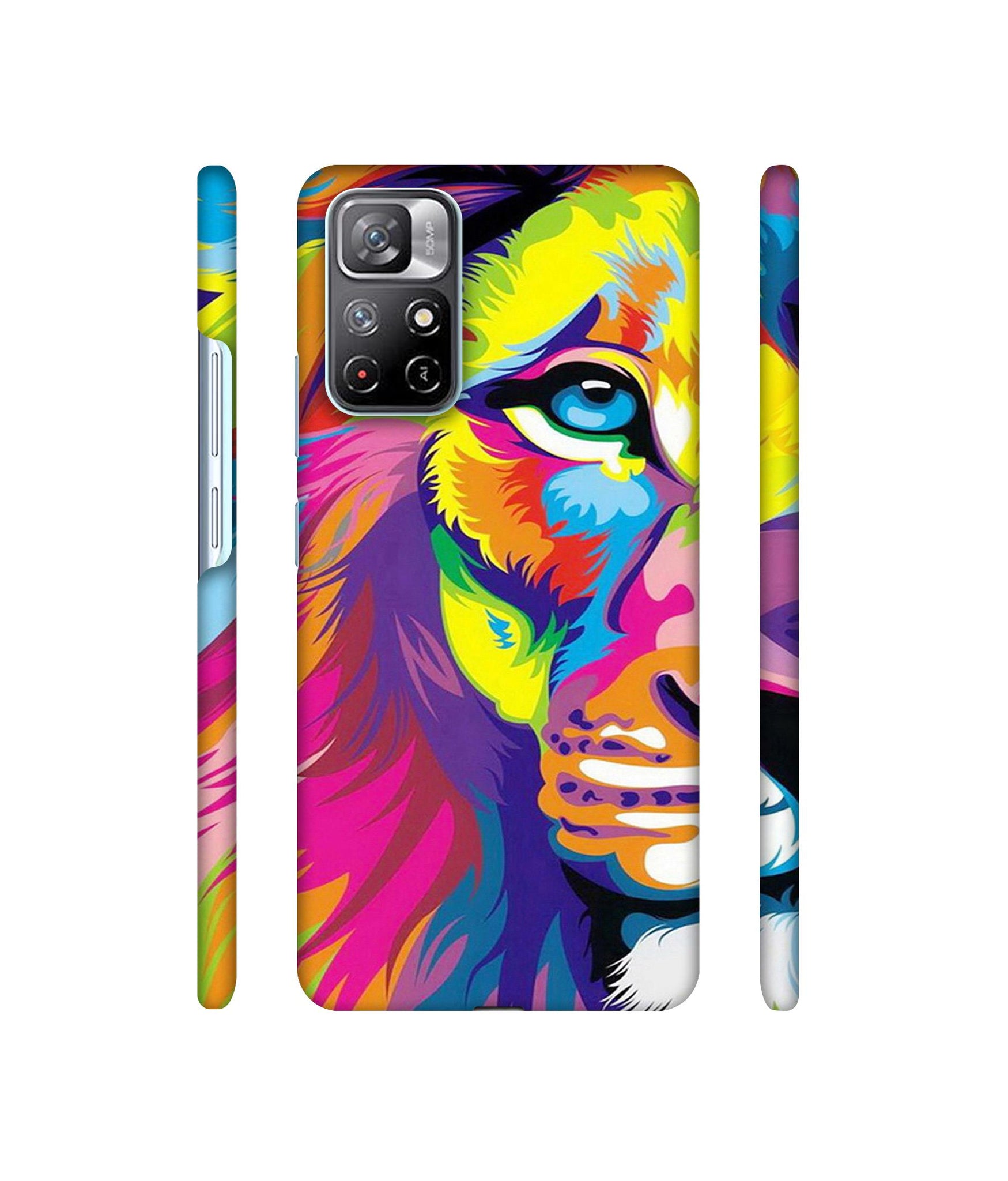 Lion Designer Hard Back Cover for Mi Redmi Note 11T 5G / Poco M4 Pro 5G