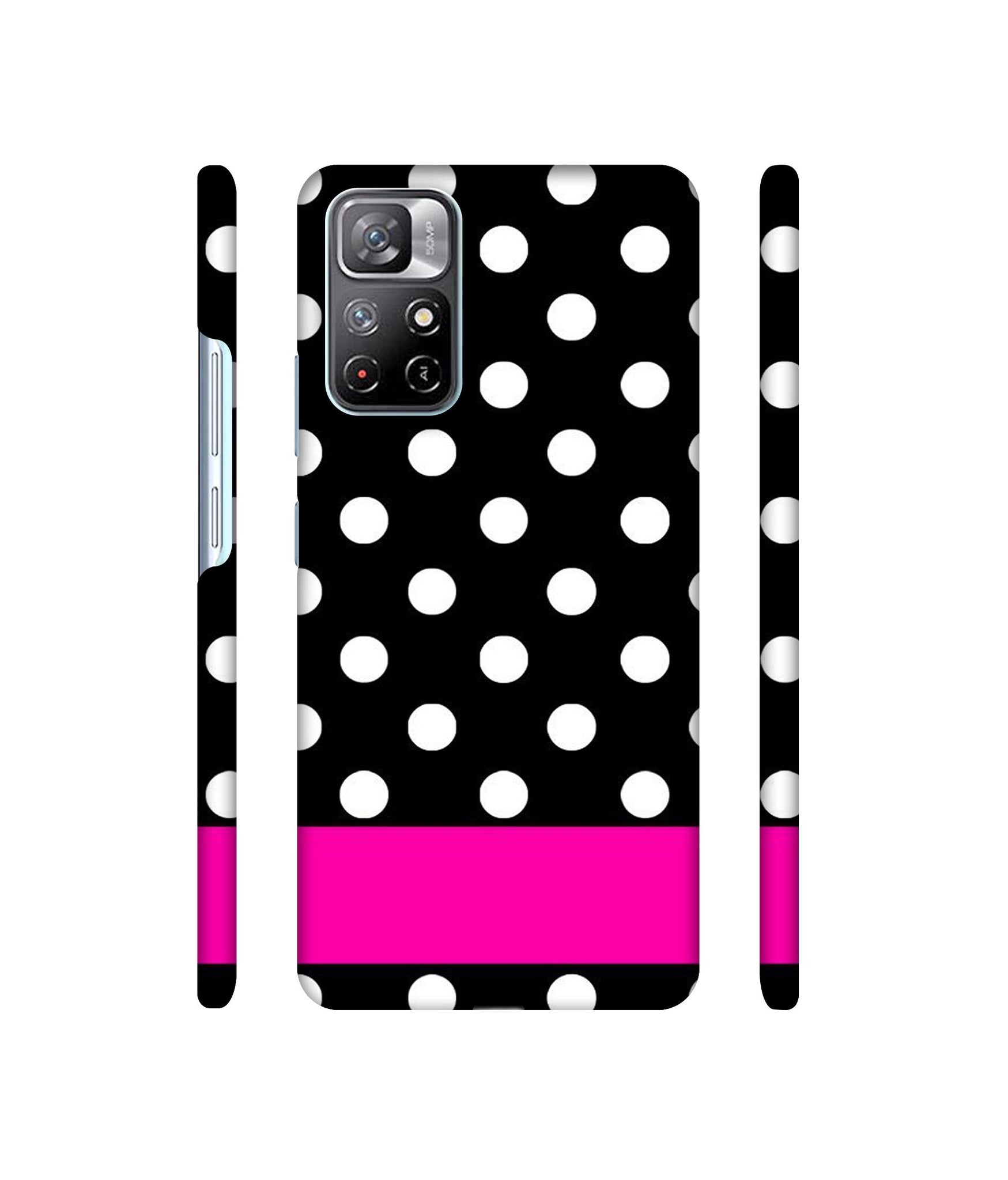White Dots Pattern Designer Hard Back Cover for Mi Redmi Note 11T 5G / Poco M4 Pro 5G