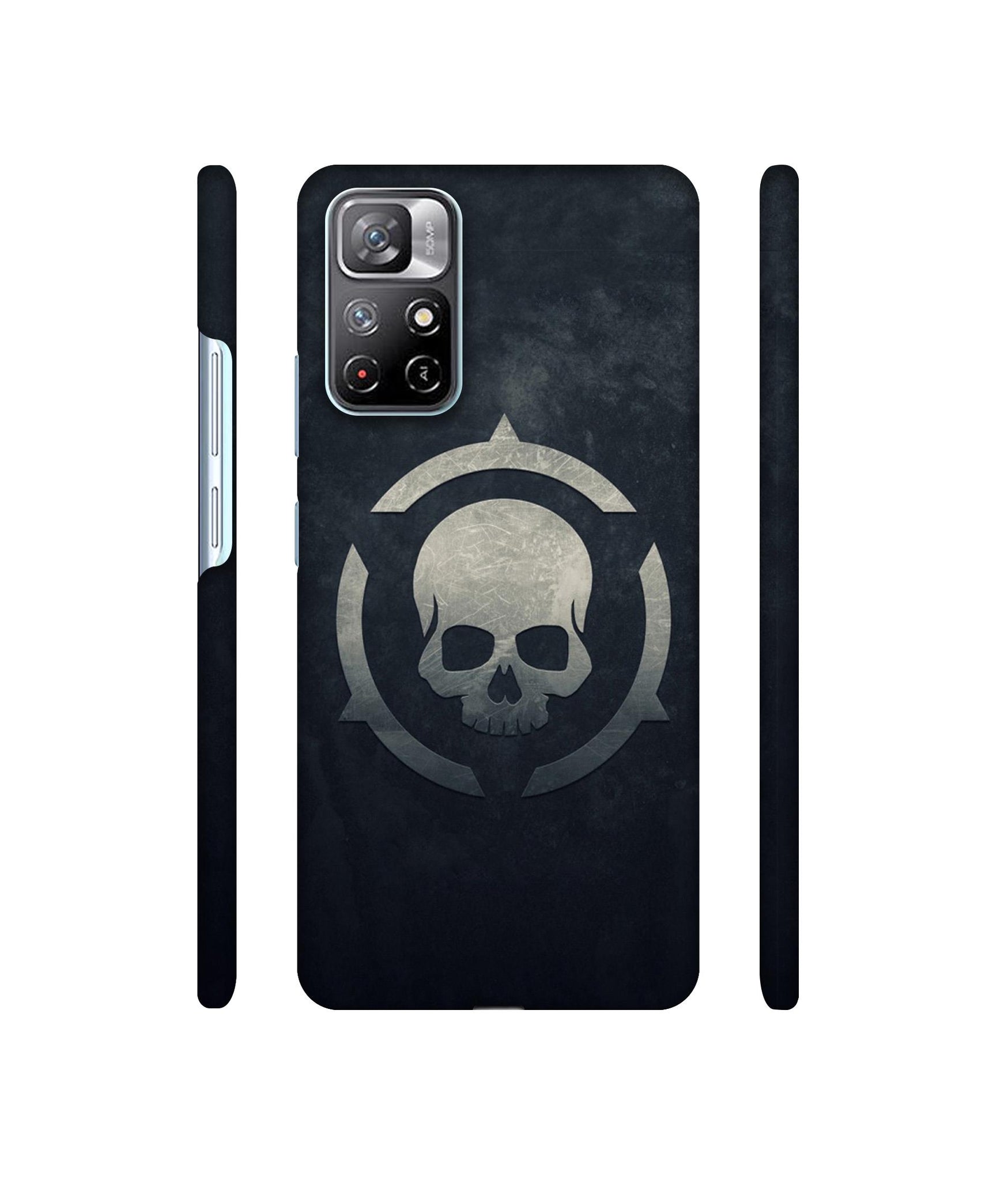 Skull Pattern Print Designer Hard Back Cover for Mi Redmi Note 11T 5G / Poco M4 Pro 5G