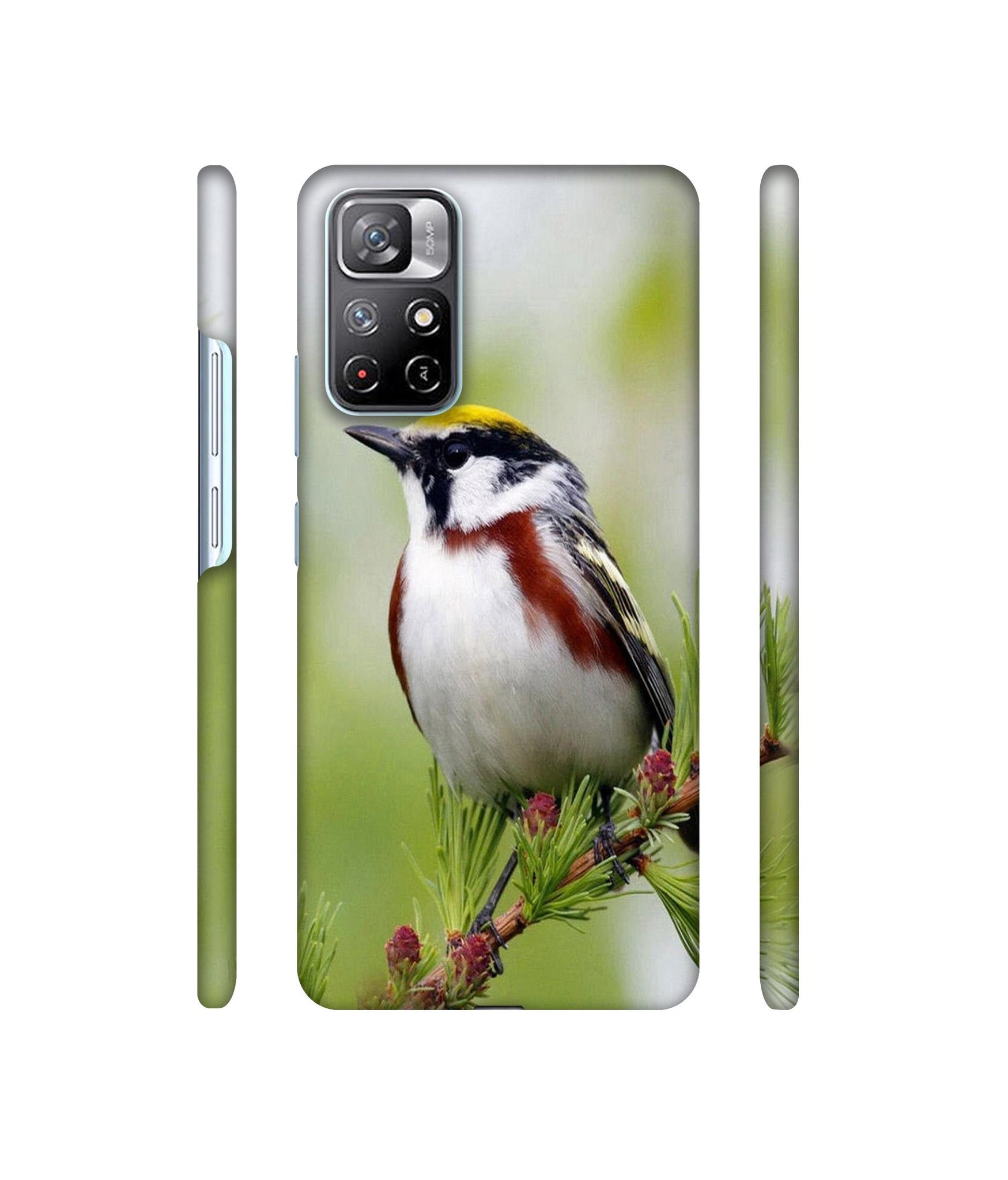 Bird Pattern Designer Hard Back Cover for Mi Redmi Note 11T 5G / Poco M4 Pro 5G