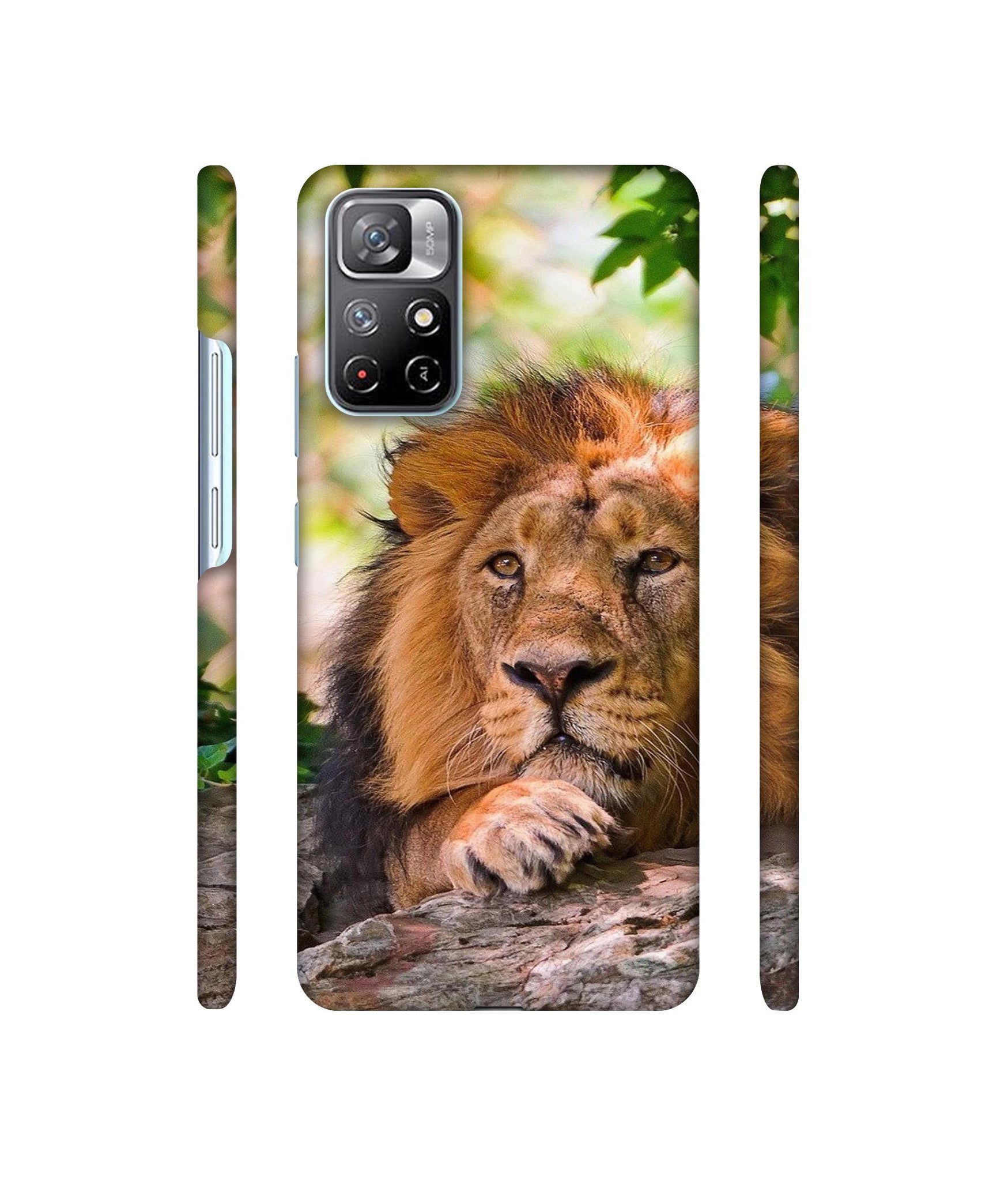 Tiger Pattern Print Designer Hard Back Cover for Mi Redmi Note 11T 5G / Poco M4 Pro 5G