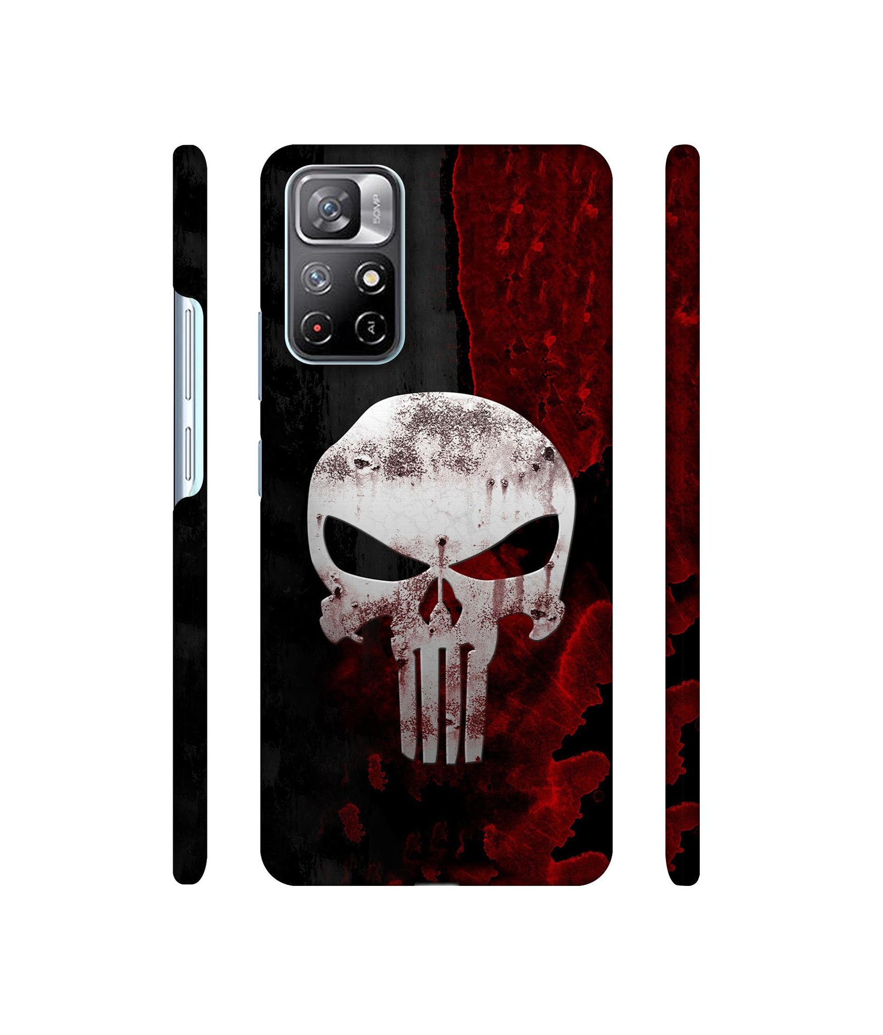 Punisher Skull Designer Hard Back Cover for Mi Redmi Note 11T 5G / Poco M4 Pro 5G