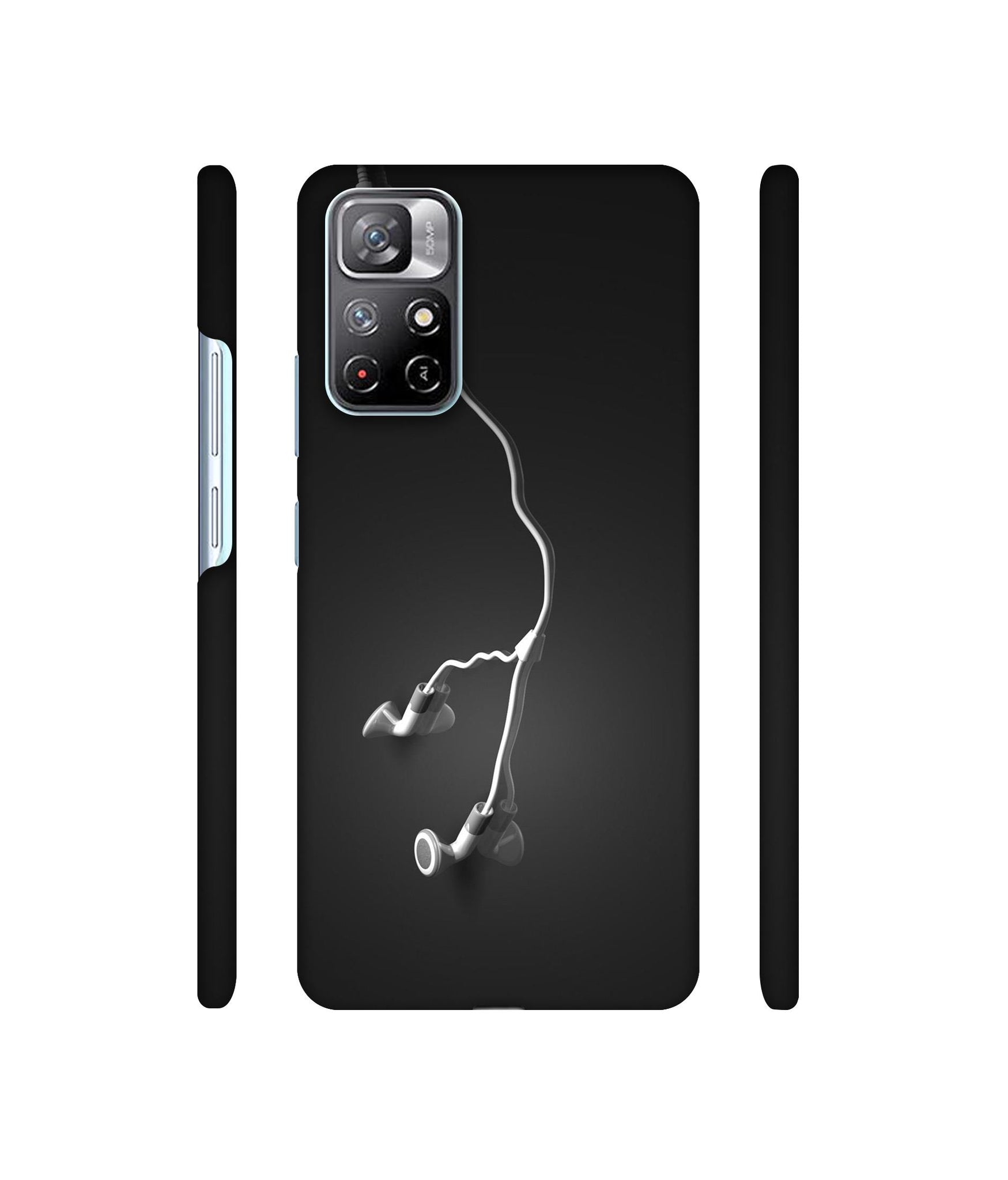 Headphone Designer Hard Back Cover for Mi Redmi Note 11T 5G / Poco M4 Pro 5G