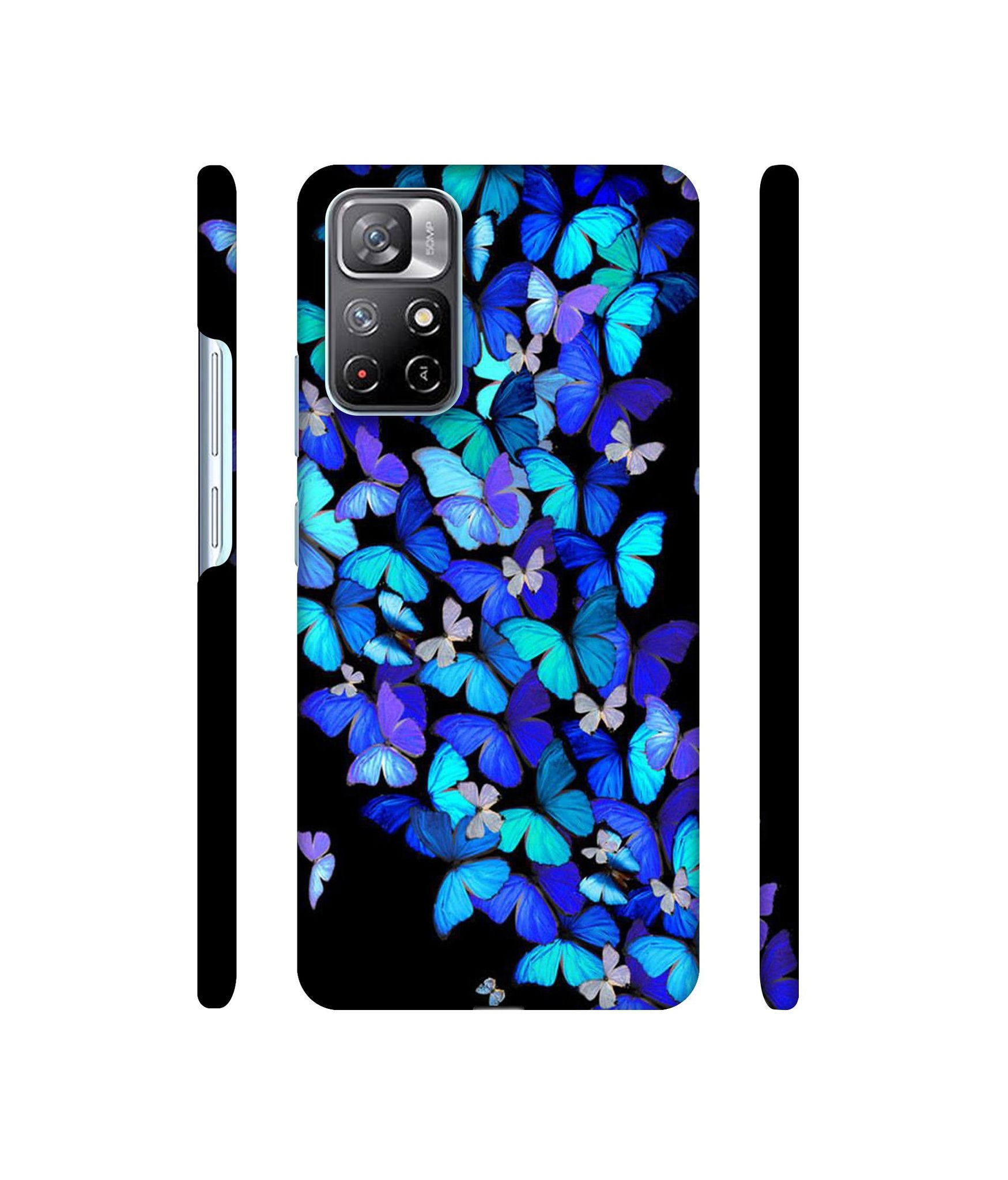 Butterfly Pattern Designer Hard Back Cover for Mi Redmi Note 11T 5G / Poco M4 Pro 5G