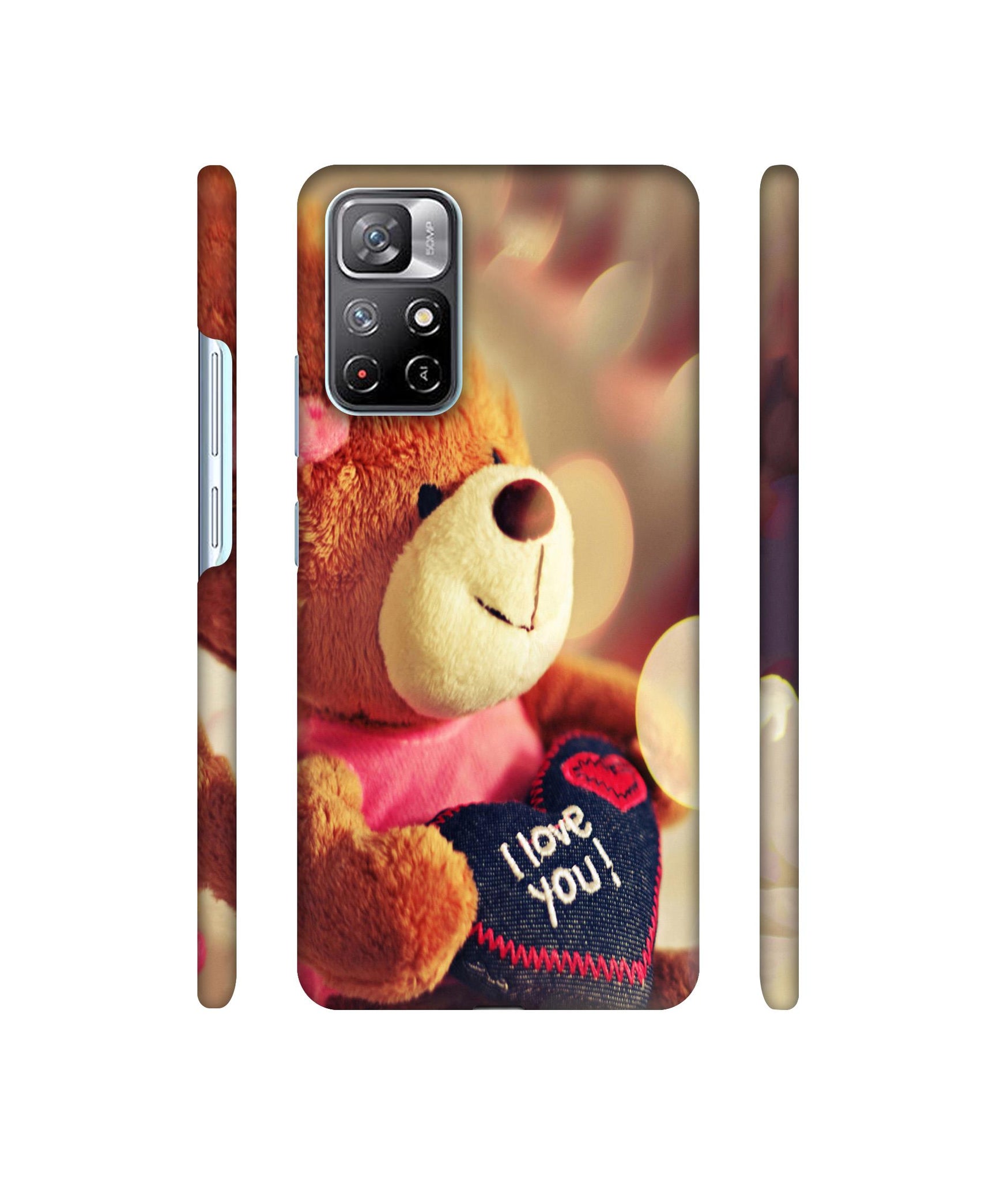 Teddy Bear Designer Hard Back Cover for Mi Redmi Note 11T 5G / Poco M4 Pro 5G