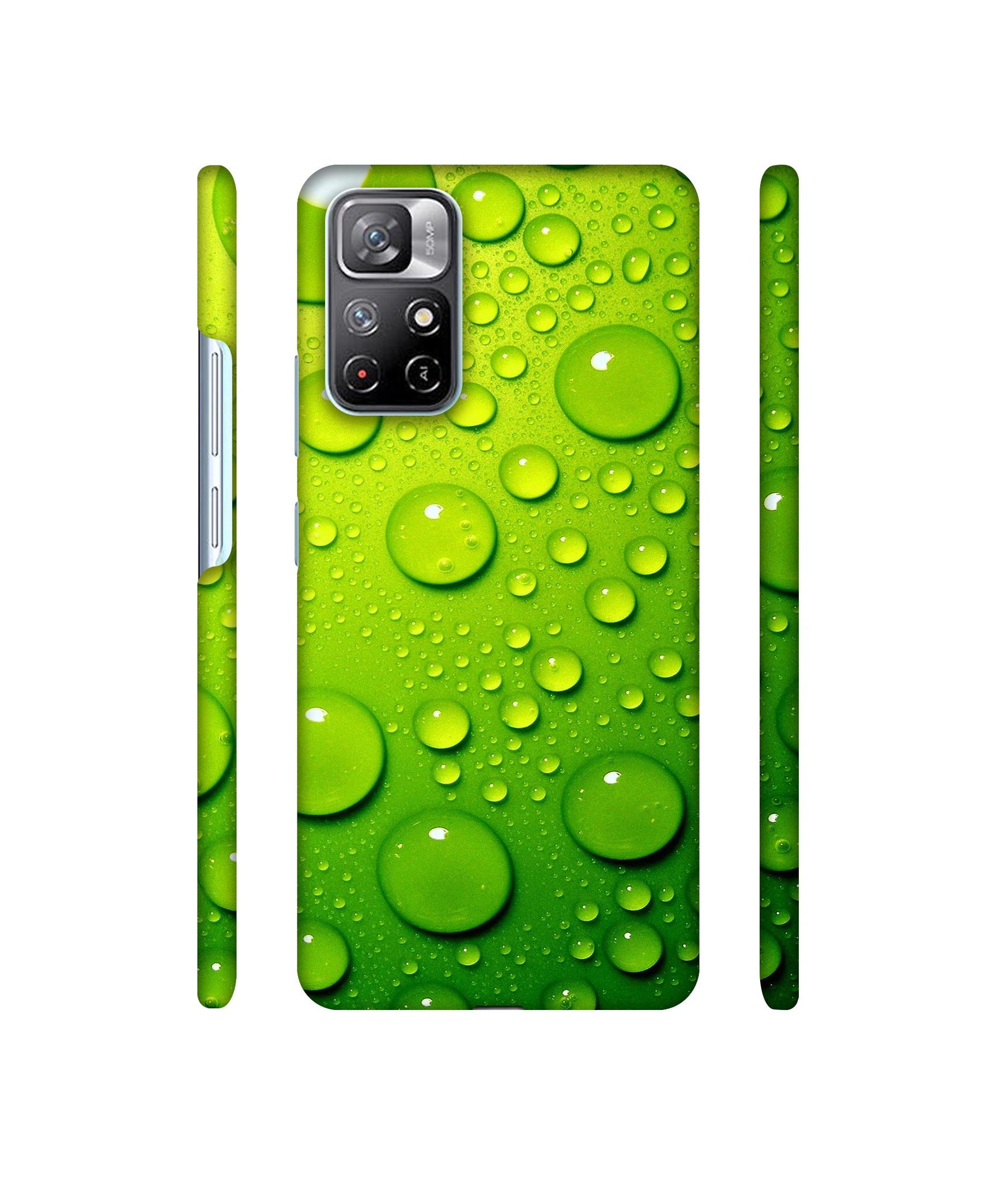 Green Bubbles Designer Hard Back Cover for Mi Redmi Note 11T 5G / Poco M4 Pro 5G