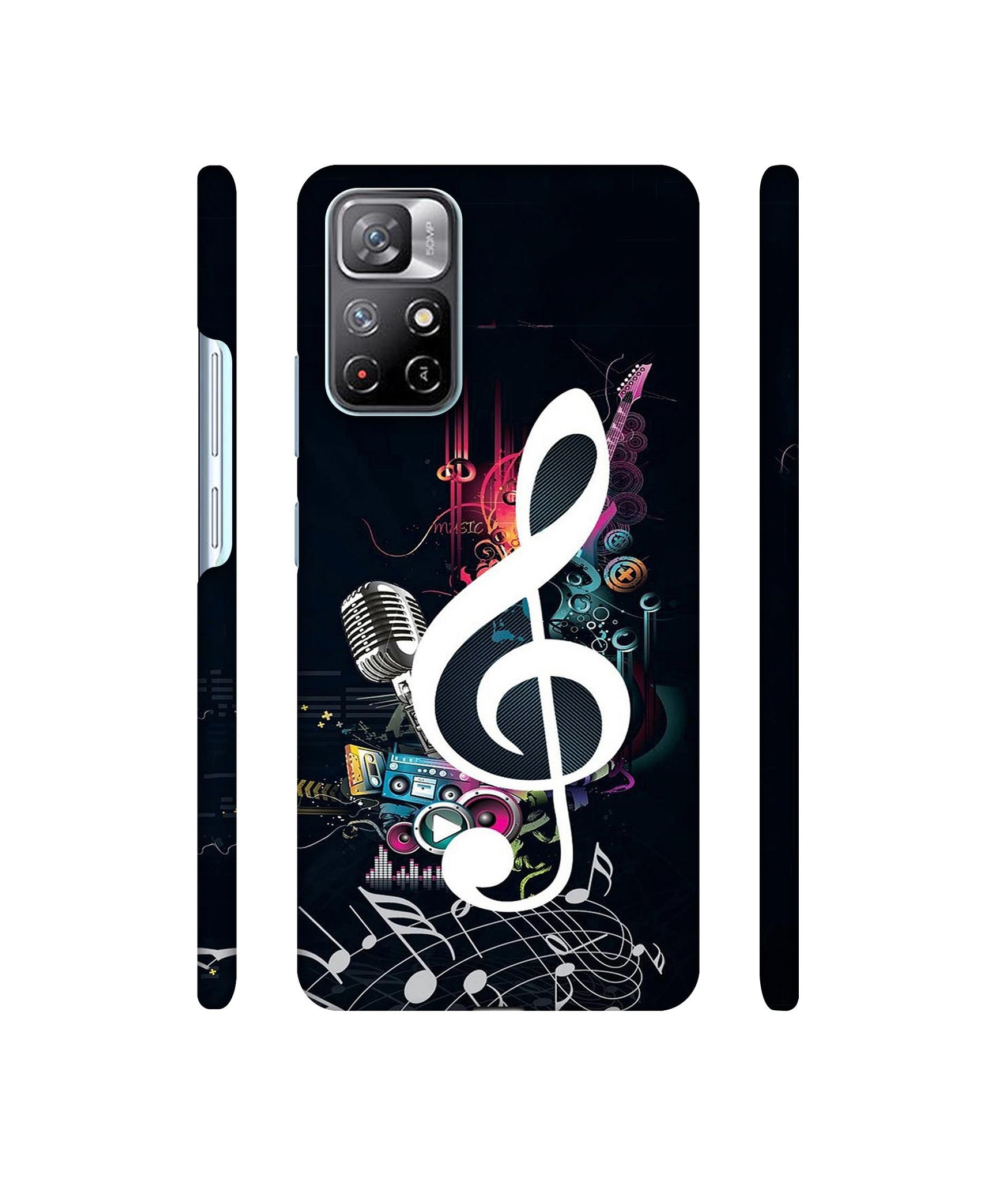 Mike and Music Designer Hard Back Cover for Mi Redmi Note 11T 5G / Poco M4 Pro 5G