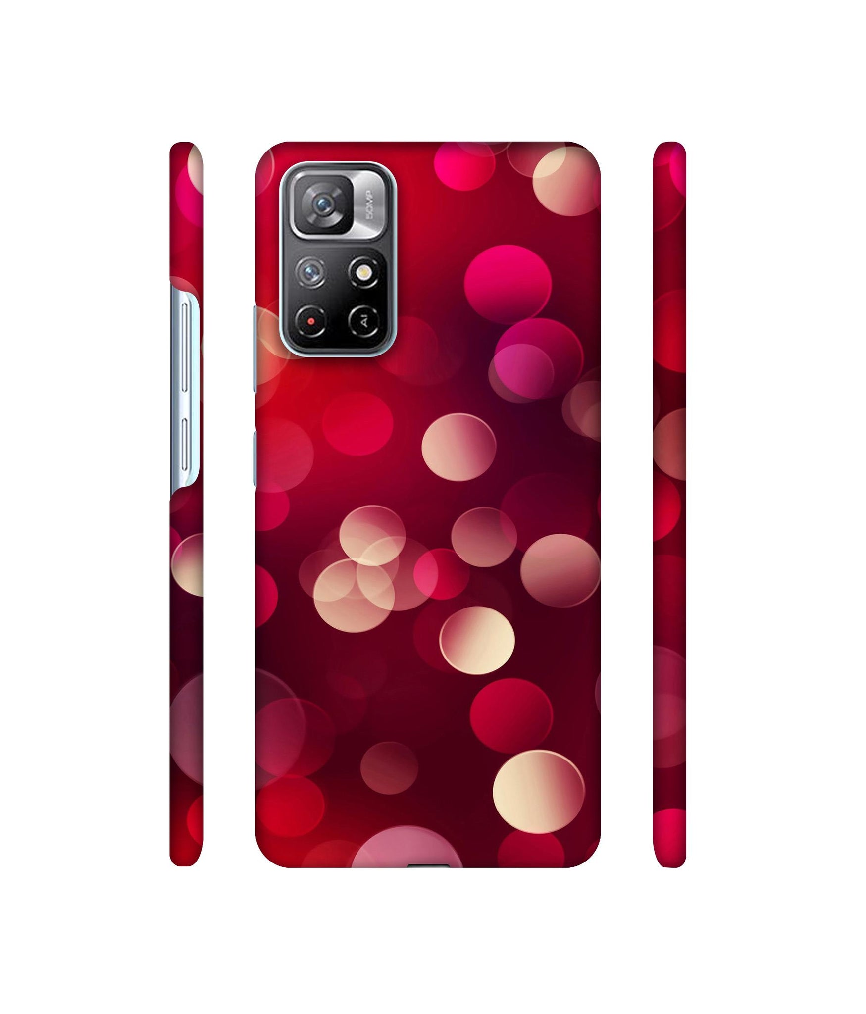 3D Circles Designer Hard Back Cover for Mi Redmi Note 11T 5G / Poco M4 Pro 5G