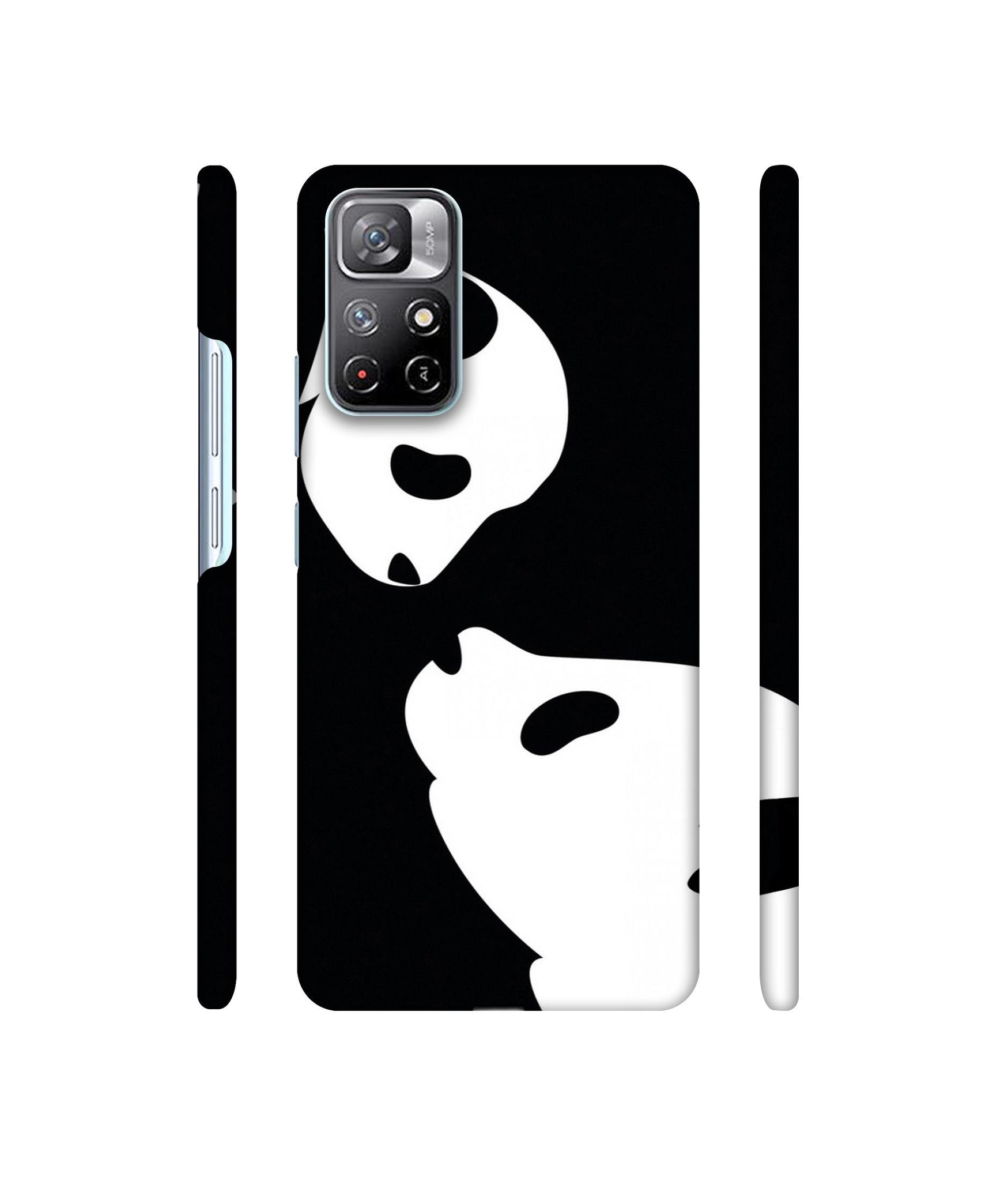 Panda Drawing Designer Hard Back Cover for Mi Redmi Note 11T 5G / Poco M4 Pro 5G