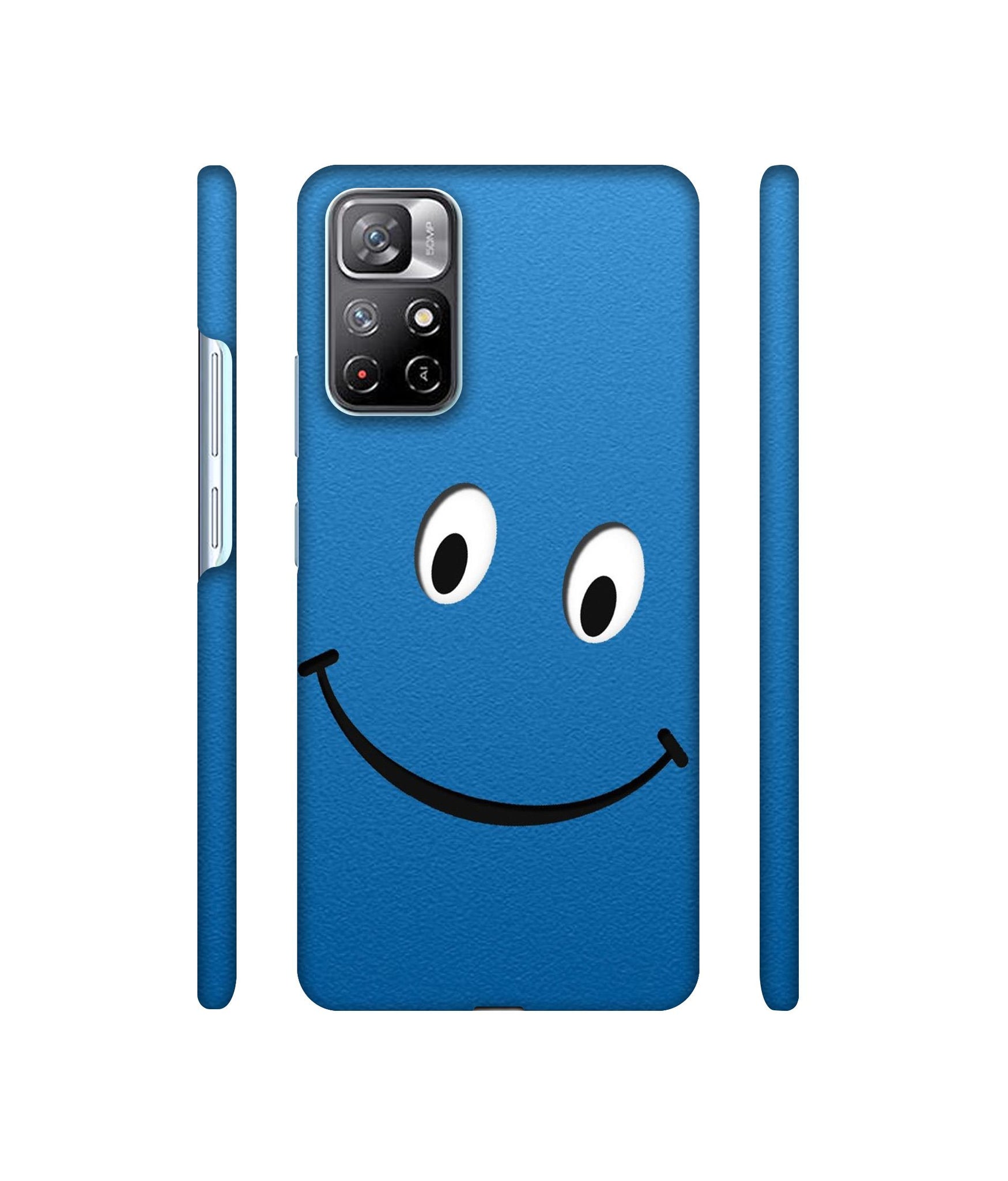 Smile Face Designer Hard Back Cover for Mi Redmi Note 11T 5G / Poco M4 Pro 5G