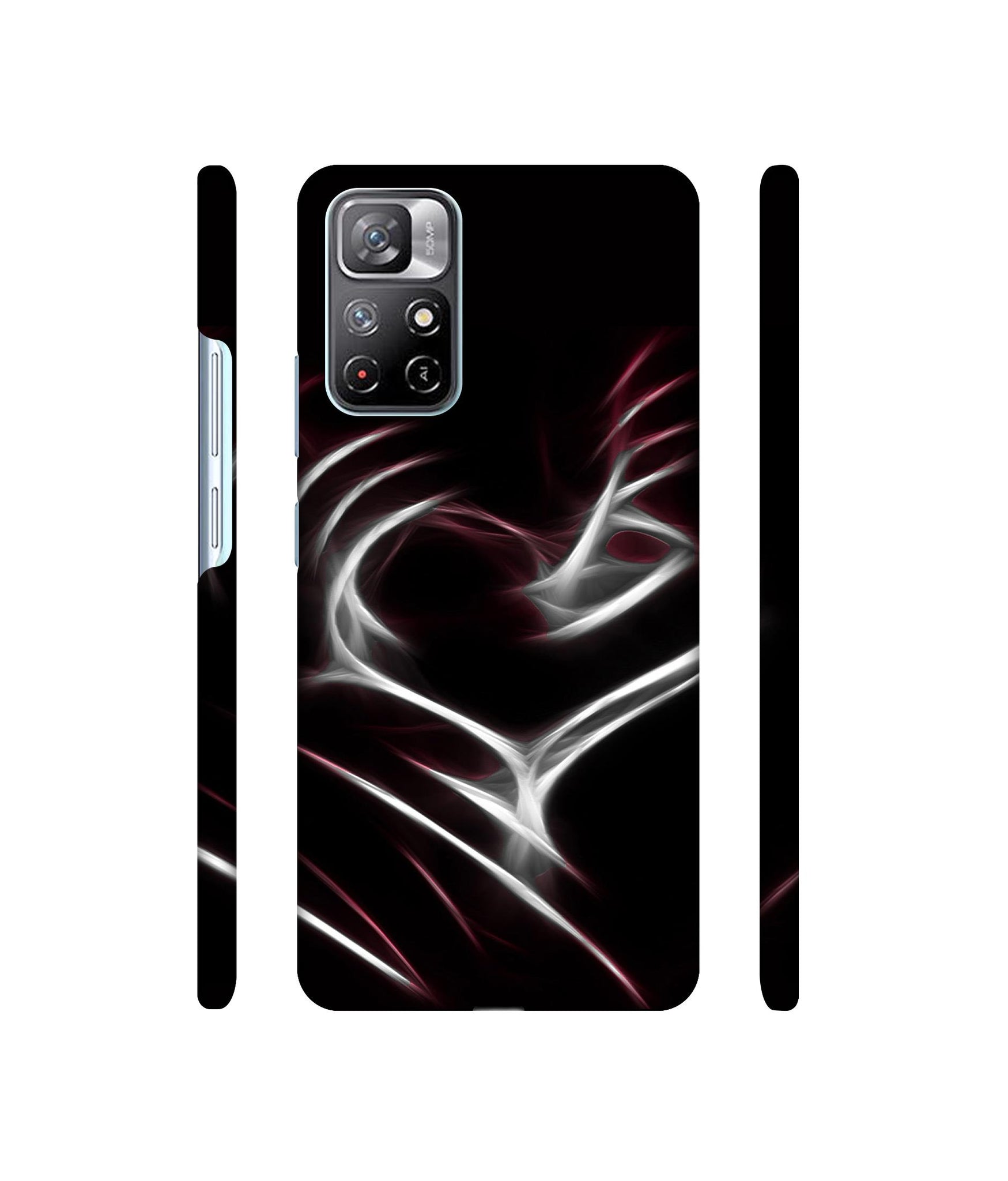 Heart Line Designer Hard Back Cover for Mi Redmi Note 11T 5G / Poco M4 Pro 5G