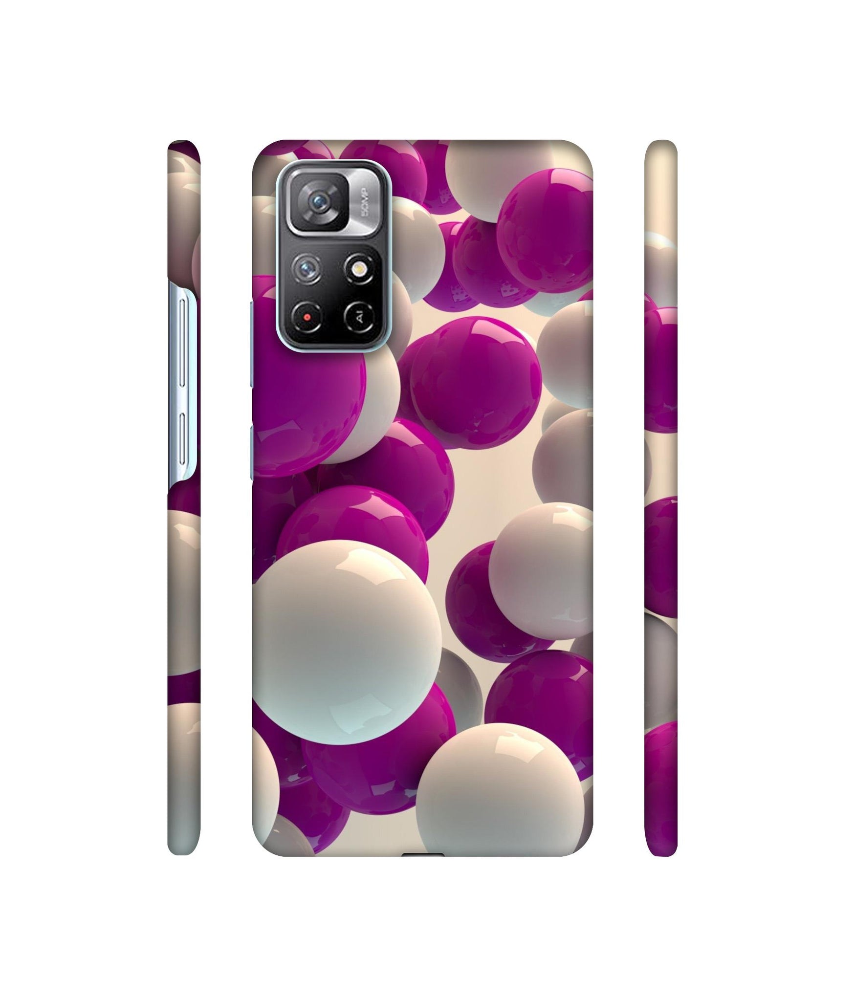 3D Balloons Designer Hard Back Cover for Mi Redmi Note 11T 5G / Poco M4 Pro 5G