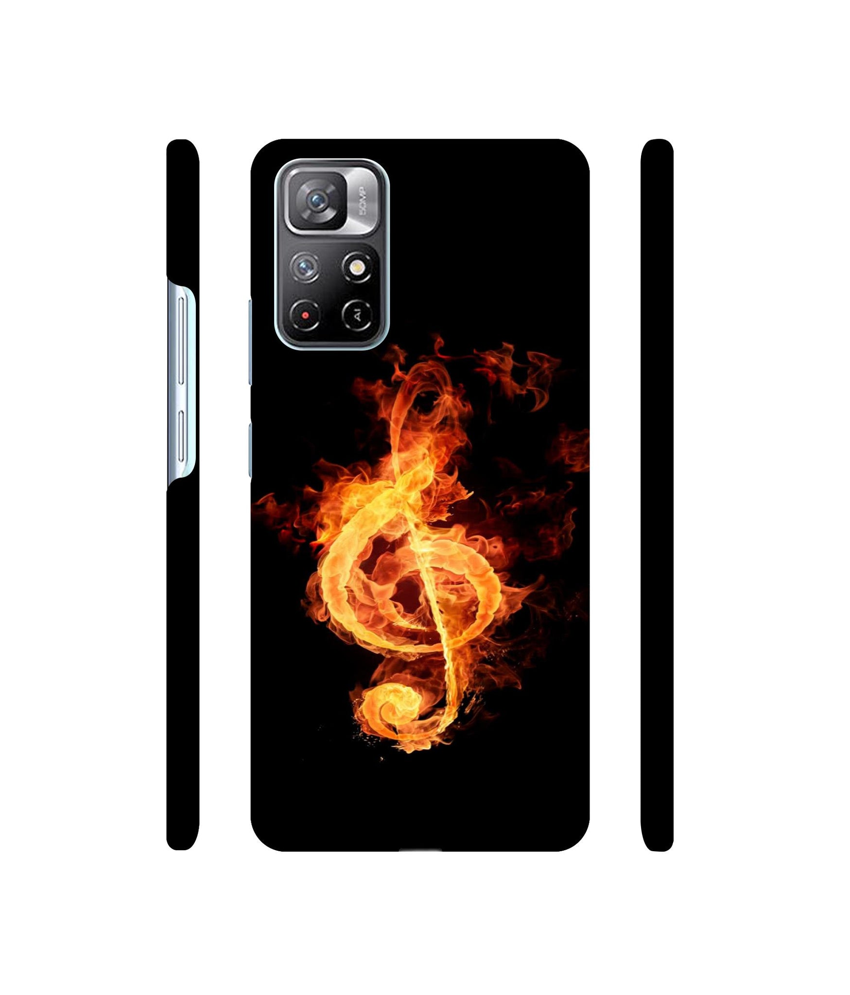 Fire Note Designer Hard Back Cover for Mi Redmi Note 11T 5G / Poco M4 Pro 5G