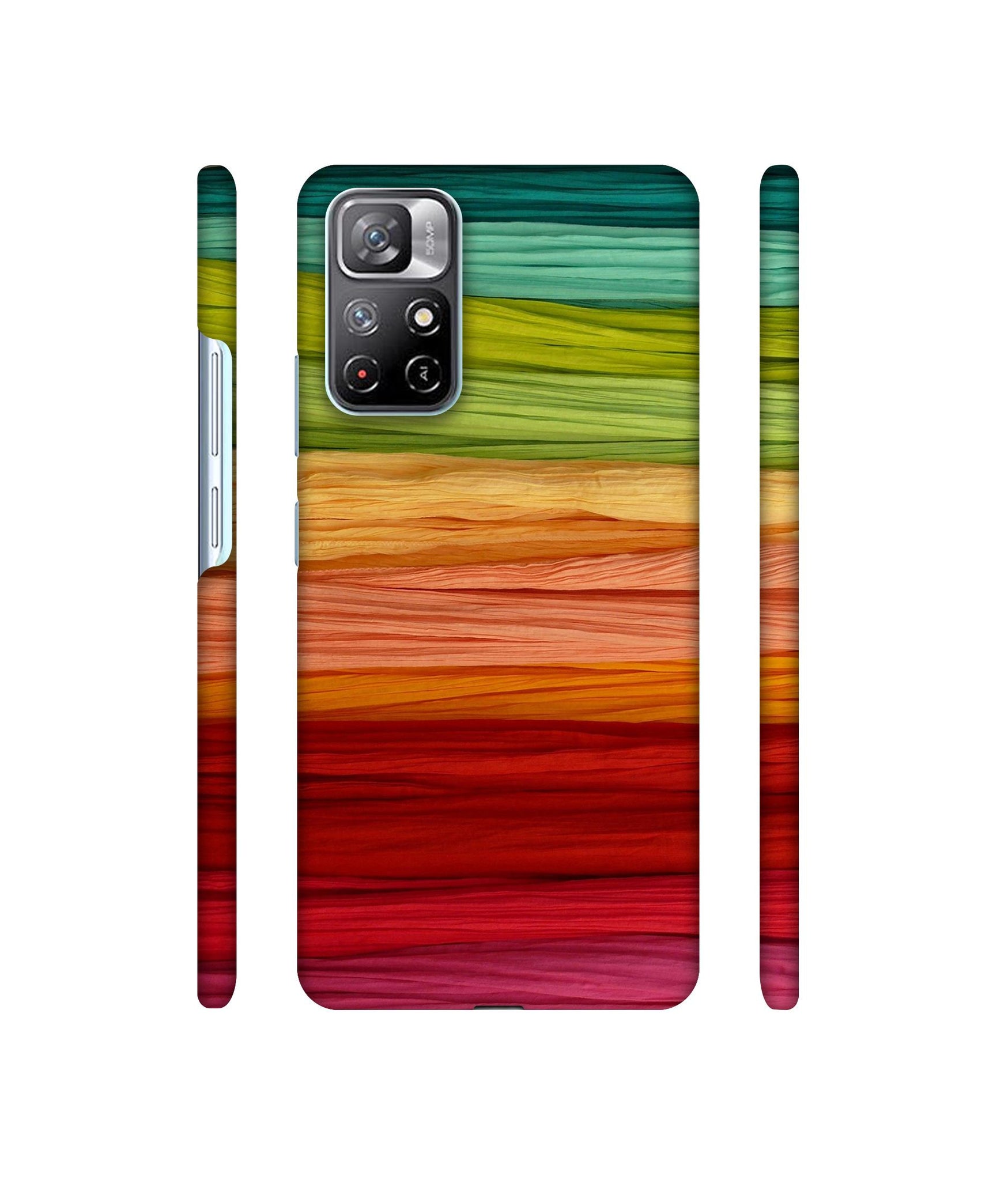 Colorful Thread Designer Hard Back Cover for Mi Redmi Note 11T 5G / Poco M4 Pro 5G