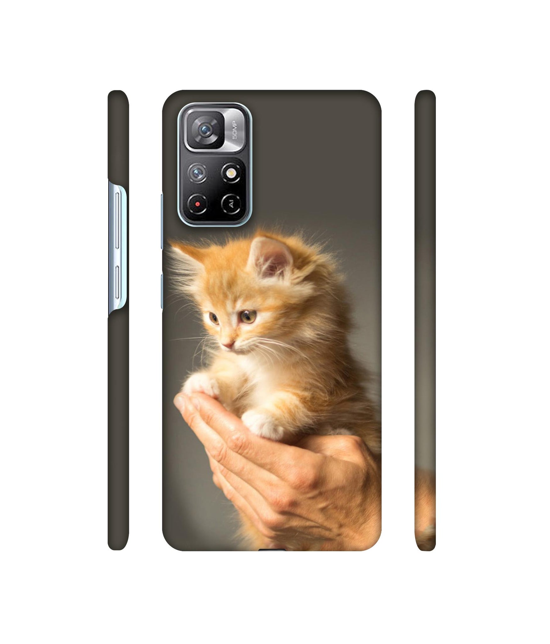 Cute Kitten Designer Hard Back Cover for Mi Redmi Note 11T 5G / Poco M4 Pro 5G
