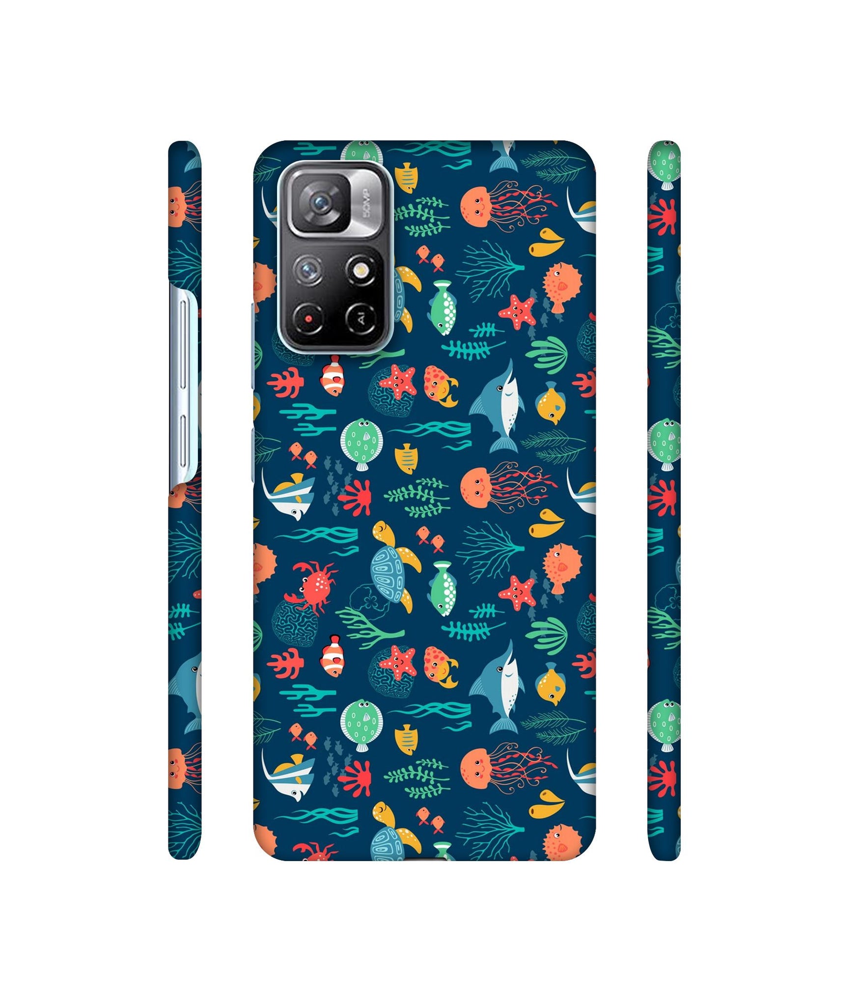 Aquarium Texture Designer Hard Back Cover for Mi Redmi Note 11T 5G / Poco M4 Pro 5G